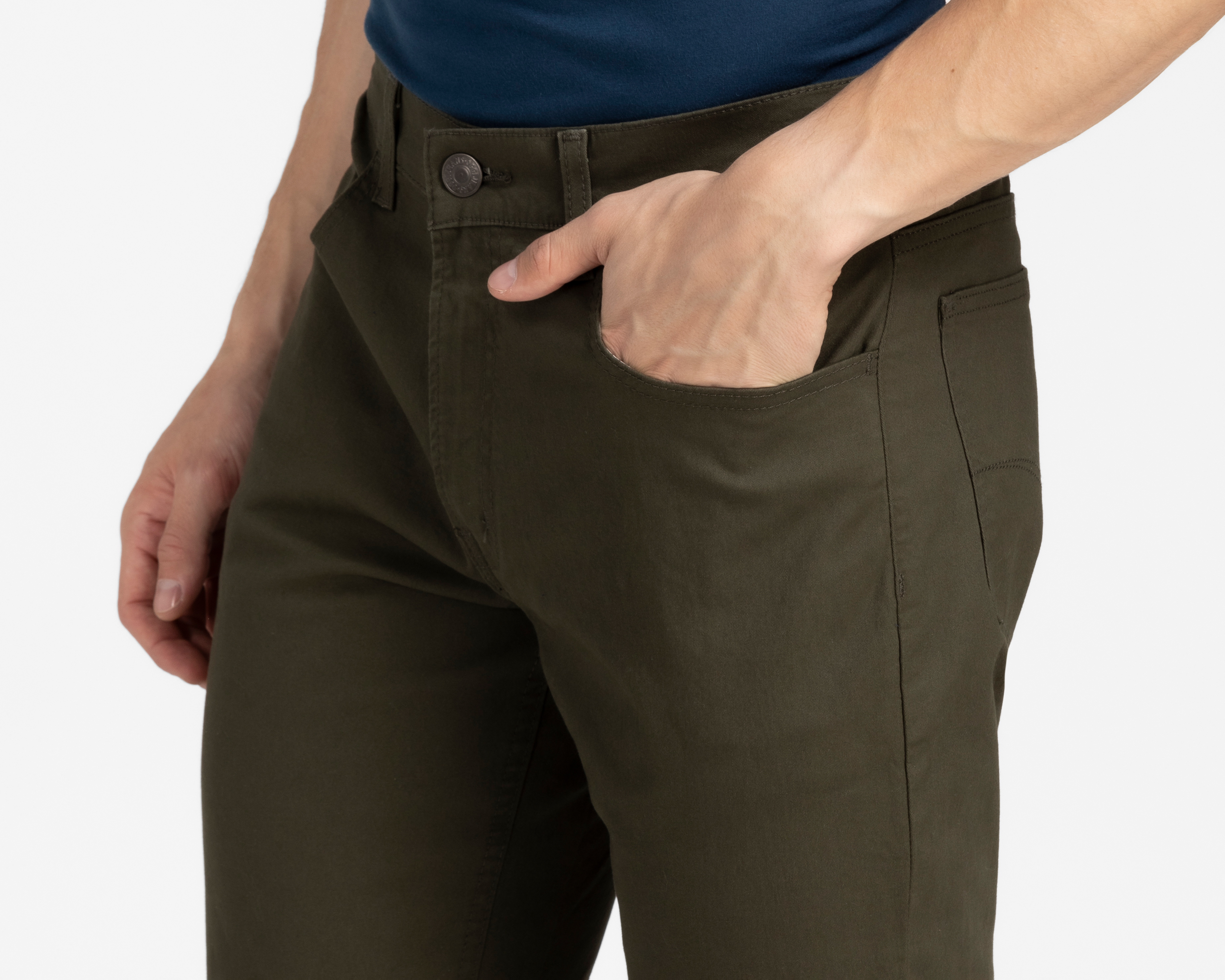 Foto 4 pulgar | Foto 3 | Pantalón de Gabardina Oggi Slim Fit