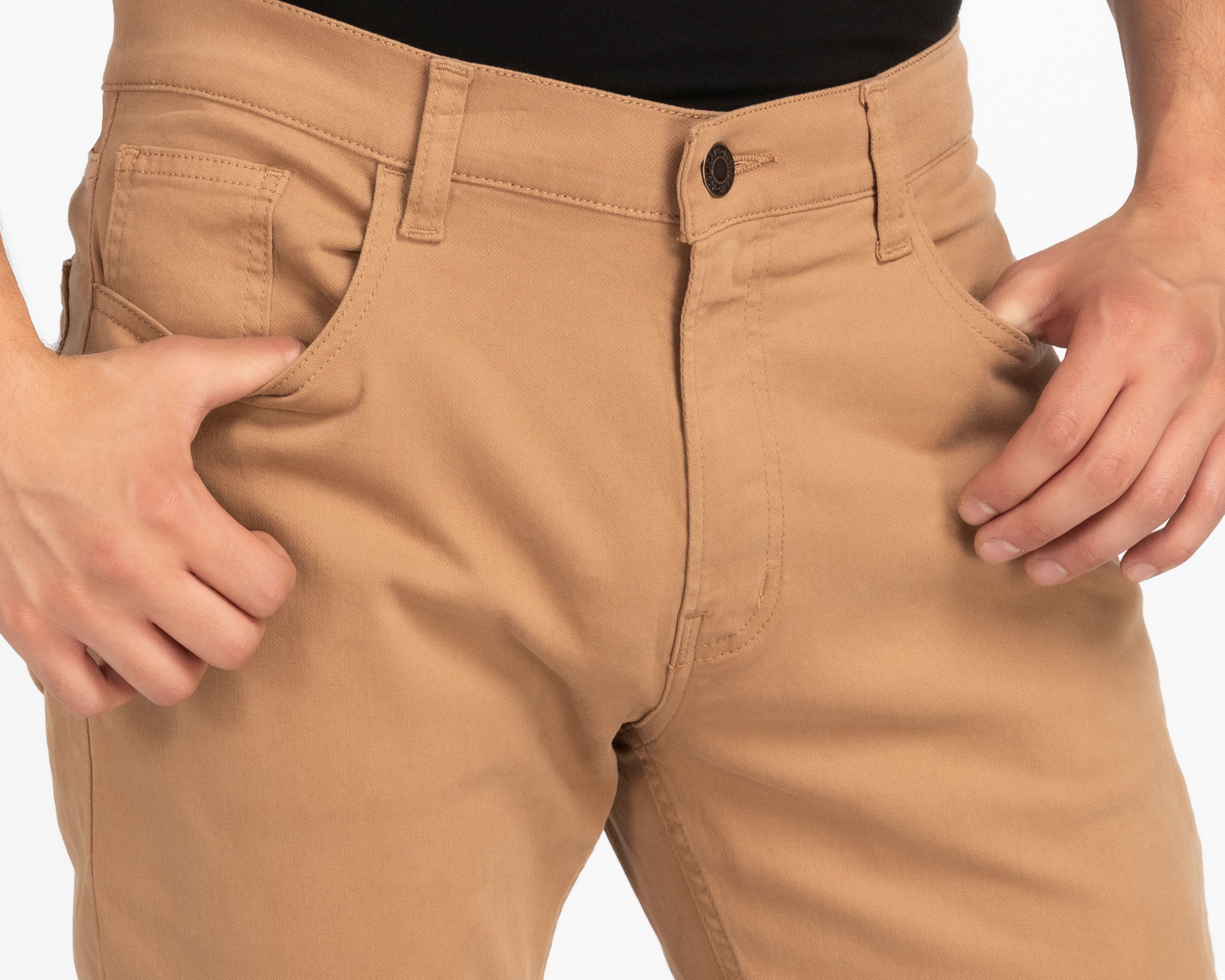 Foto 4 pulgar | Foto 3 | Pantalón de Gabardina Oggi Slim