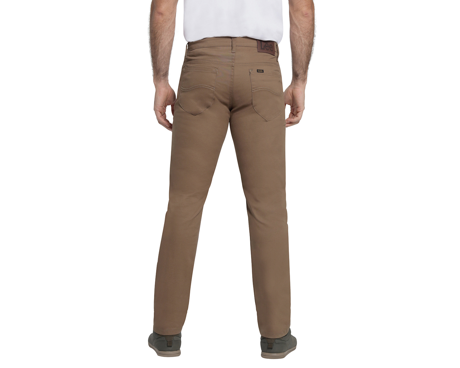 Foto 4 pulgar | Foto 3 | Pantalón de Gabardina Lee Slim