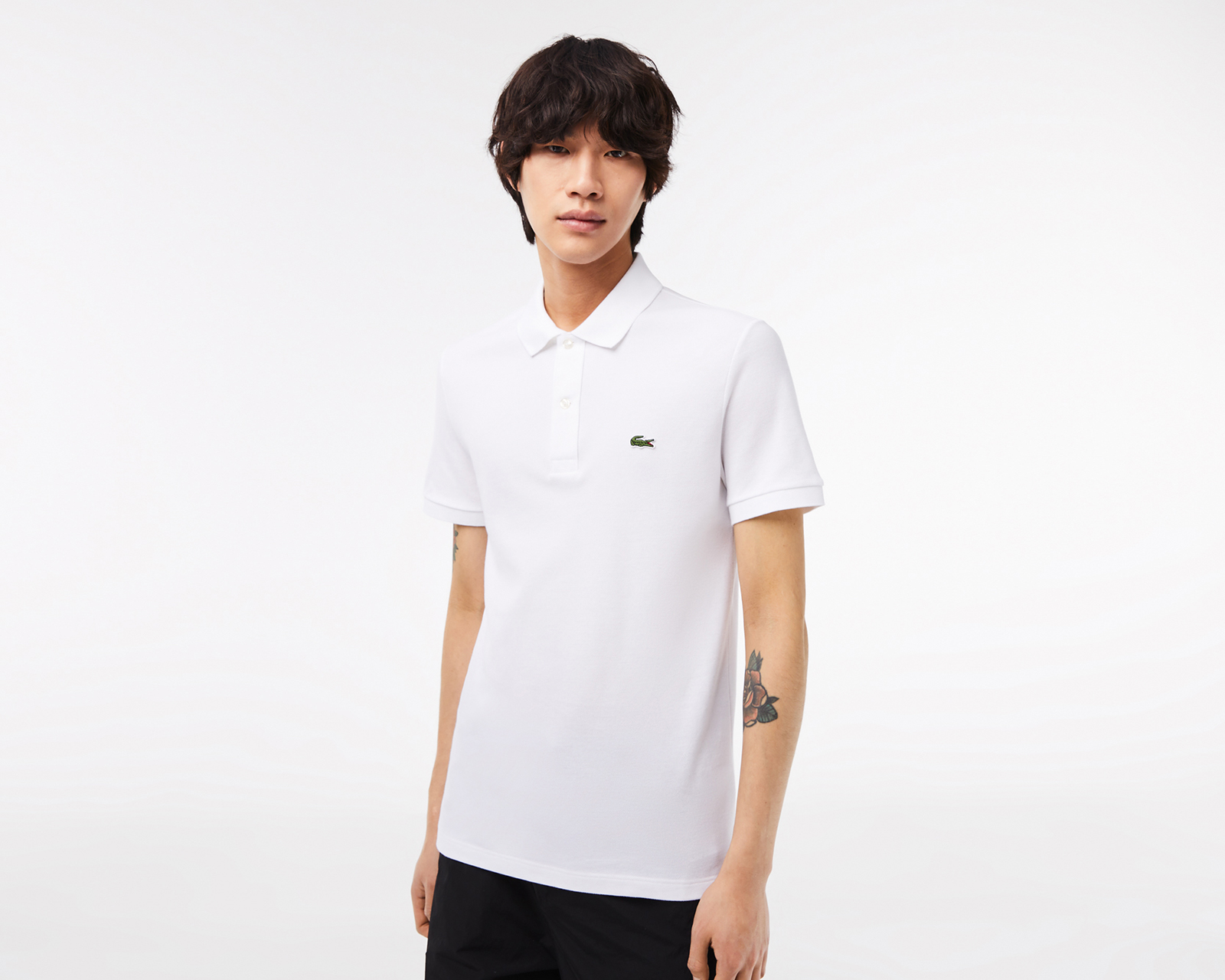 Foto 1 | Foto 1 | Playera Polo Lacoste Slim Fit Blanca para Hombre