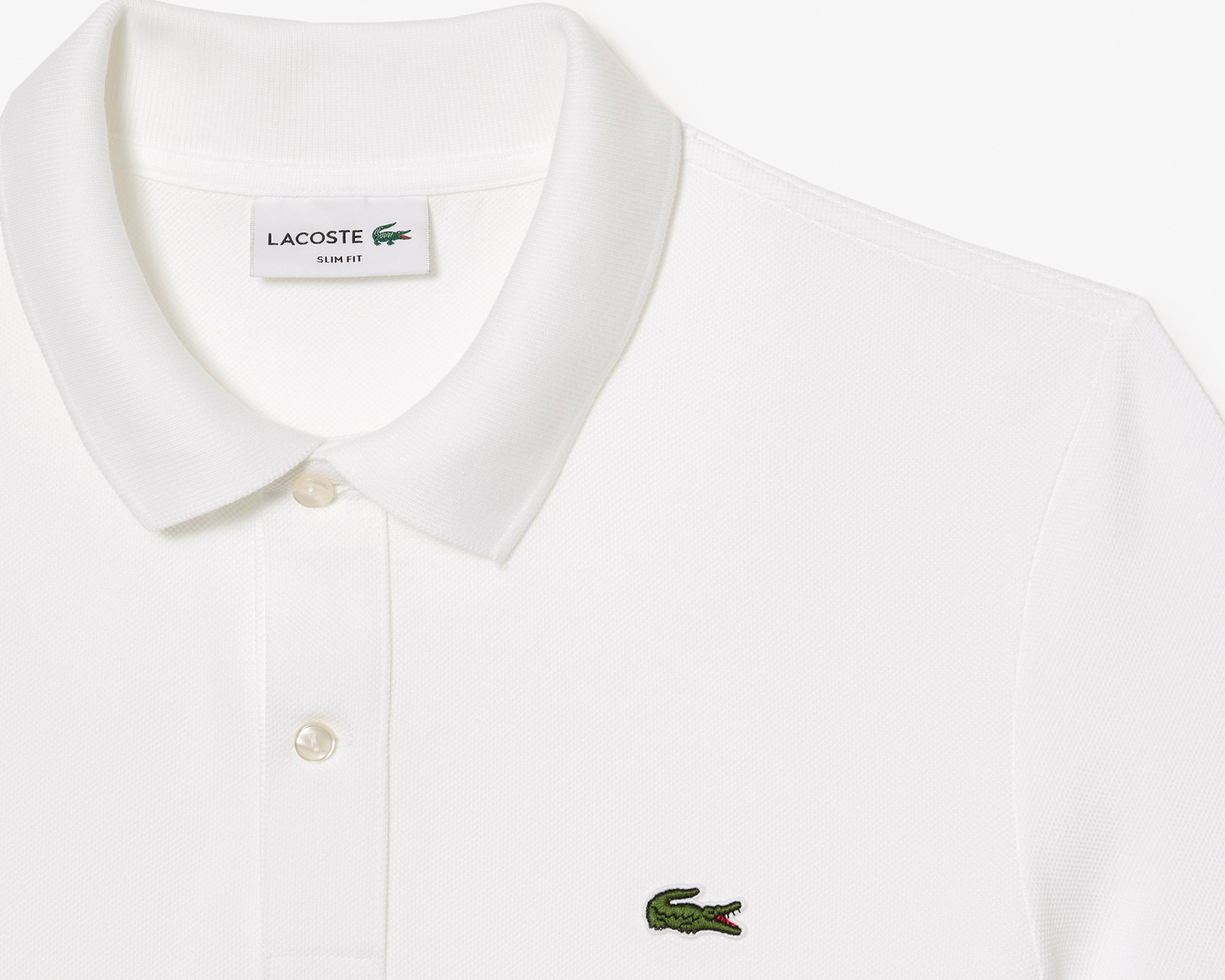 Foto 5 pulgar | Foto 4 | Playera Polo Lacoste Slim Fit Blanca para Hombre