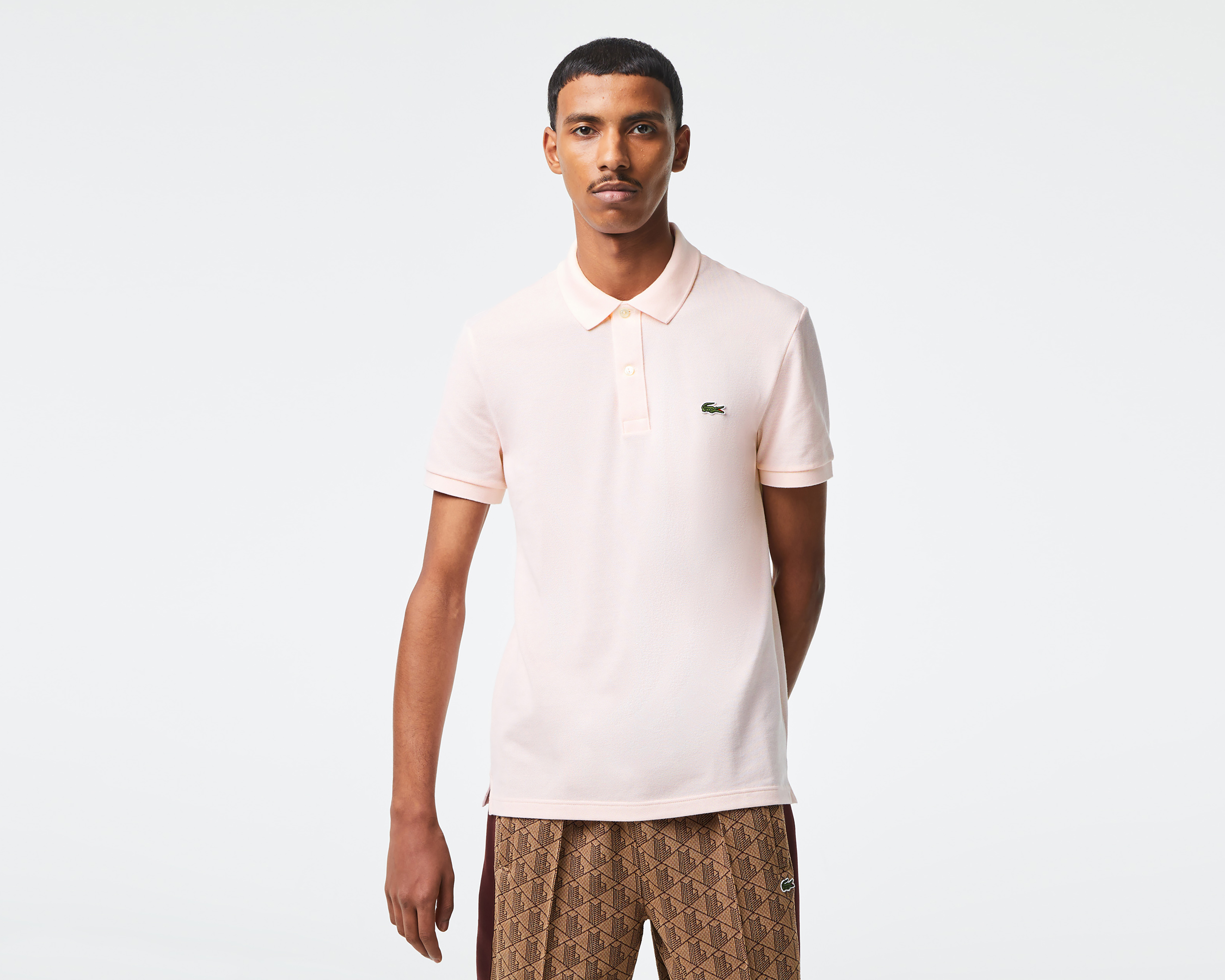 Foto 2 pulgar | Foto 1 | Playera Polo Lacoste Slim Fit Rosa para Hombre