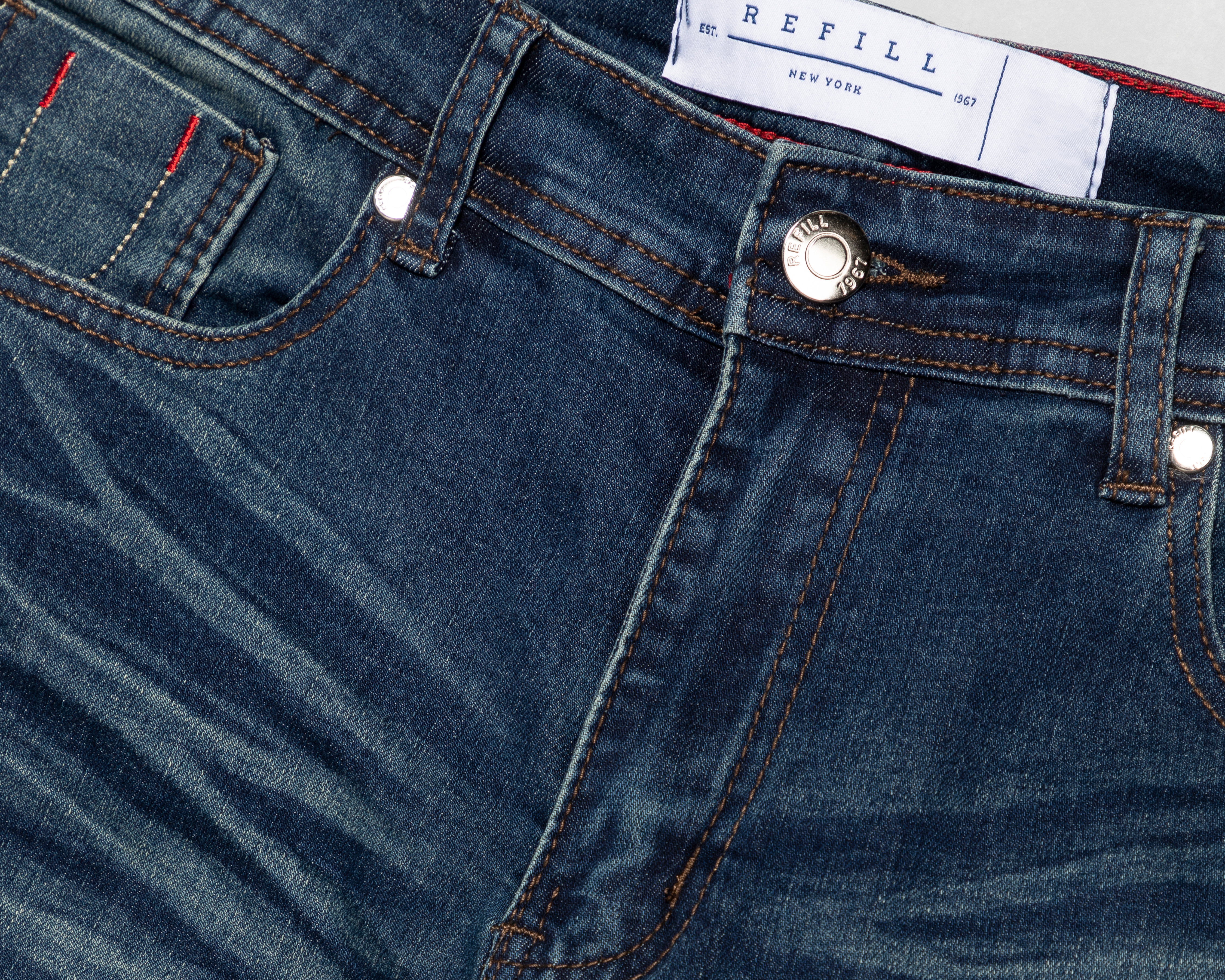 Foto 4 pulgar | Foto 3 | Jeans Slim Refill para Hombre