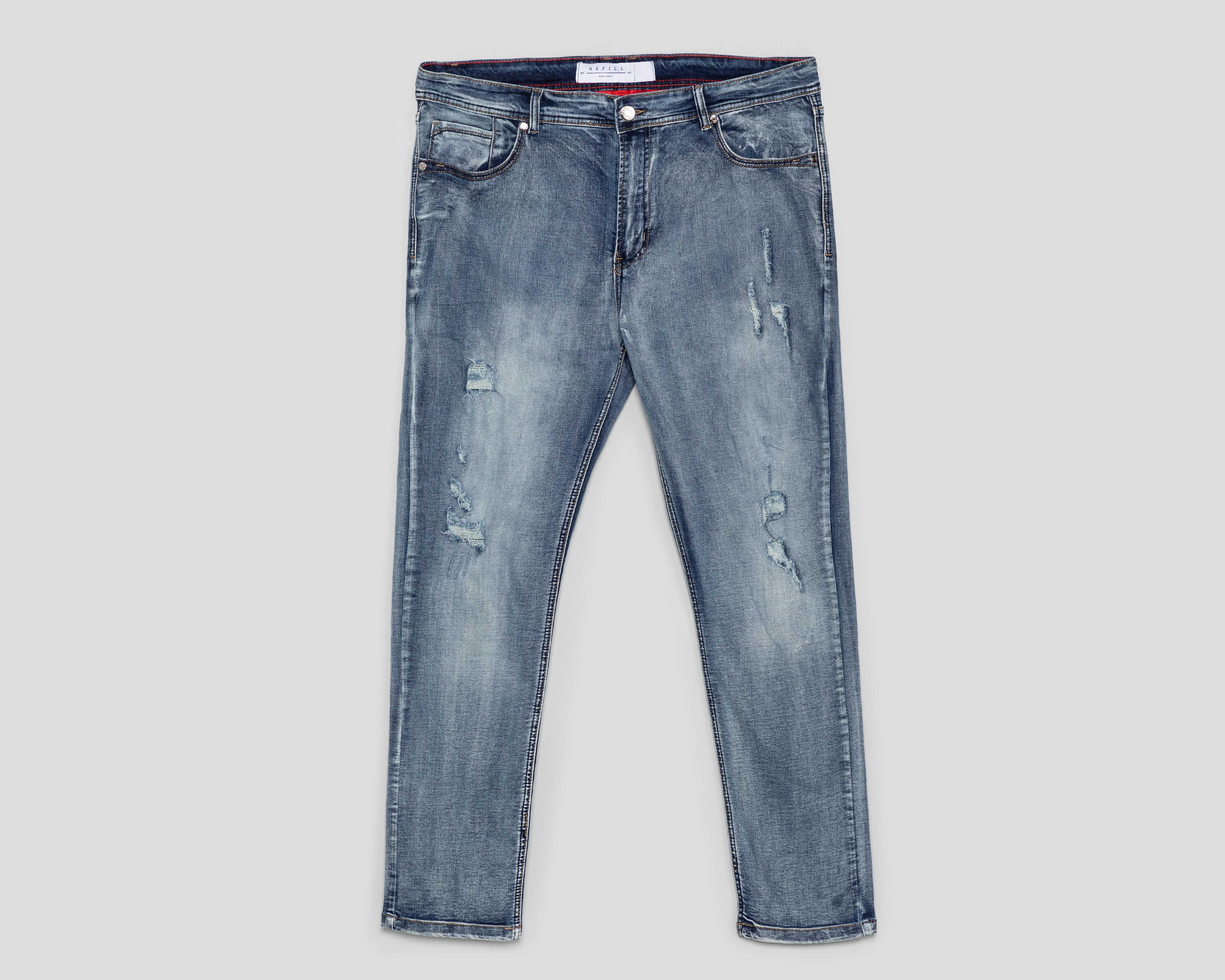 Foto 2 pulgar | Foto 1 | Jeans Slim Fit Refill para Hombre