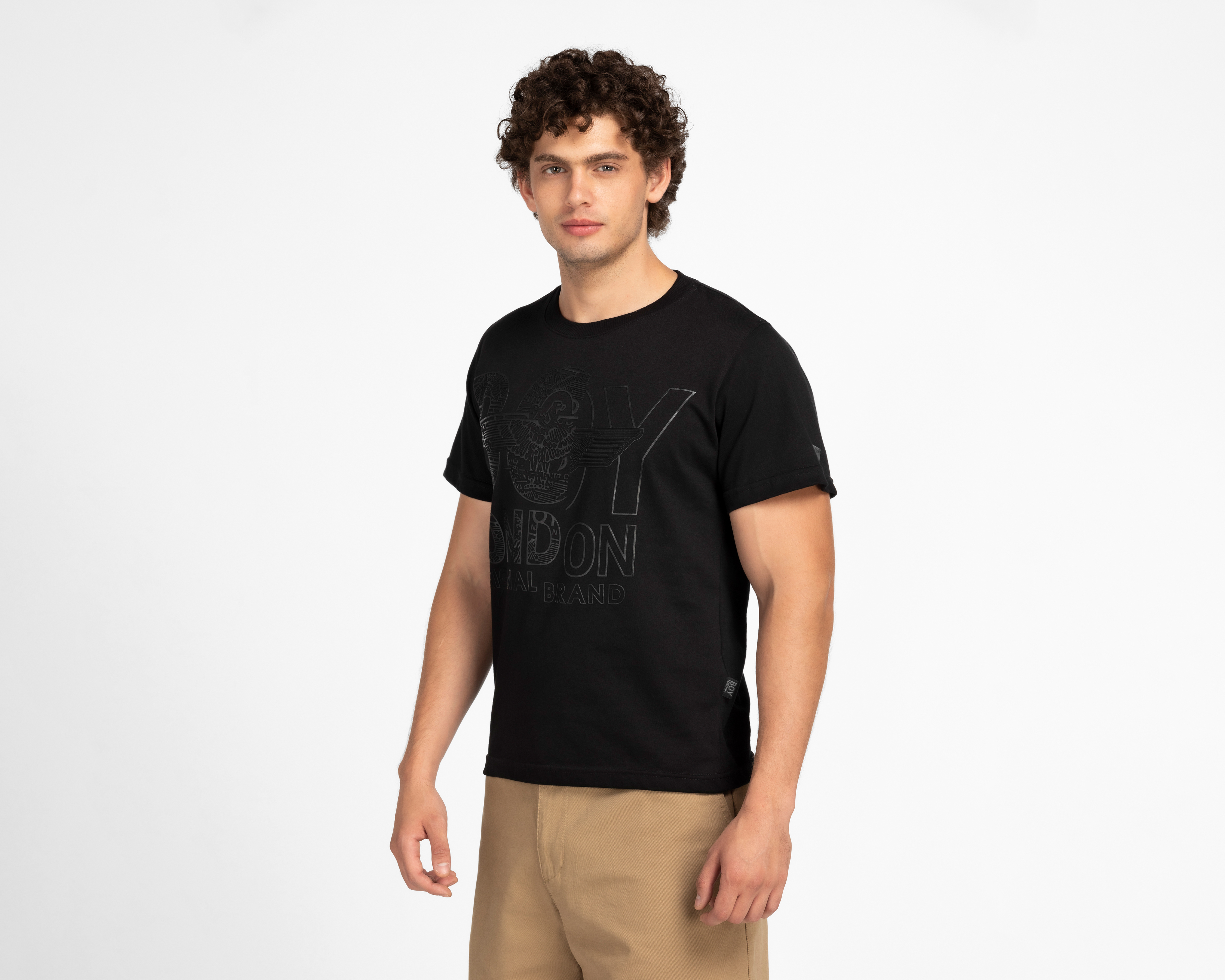 Foto 2 pulgar | Foto 1 | Playera Boy London Cuello Redondo