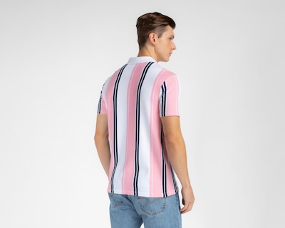 Foto 3 | Foto 3 | Playera Polo Refill Rosa y Blanco para Hombre