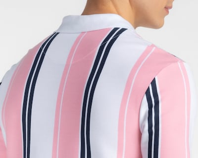 Foto 5 | Foto 5 | Playera Polo Refill Rosa y Blanco para Hombre