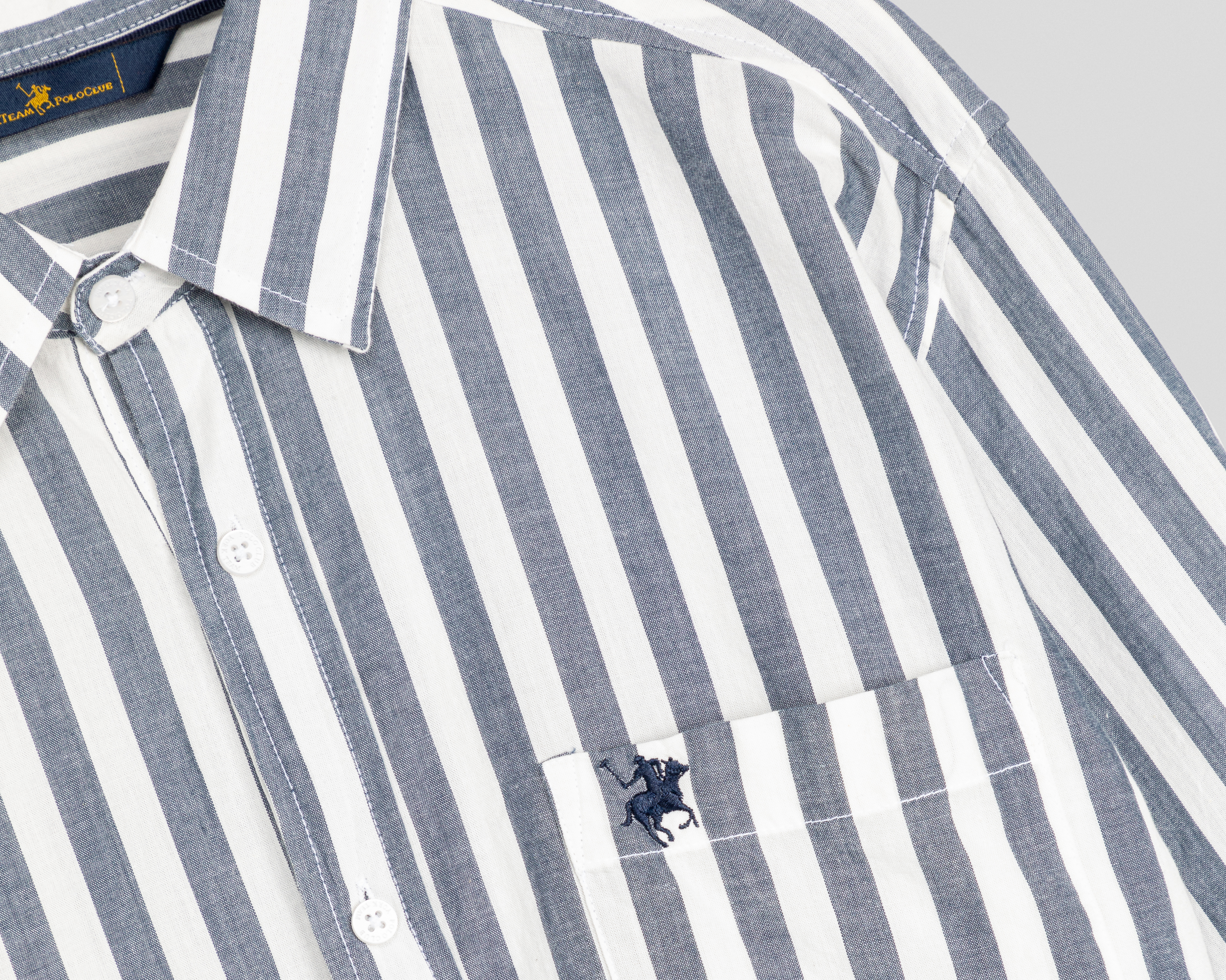 Foto 4 pulgar | Foto 3 | Camisa Casual York Team Polo Club Regular Fit a Rayas