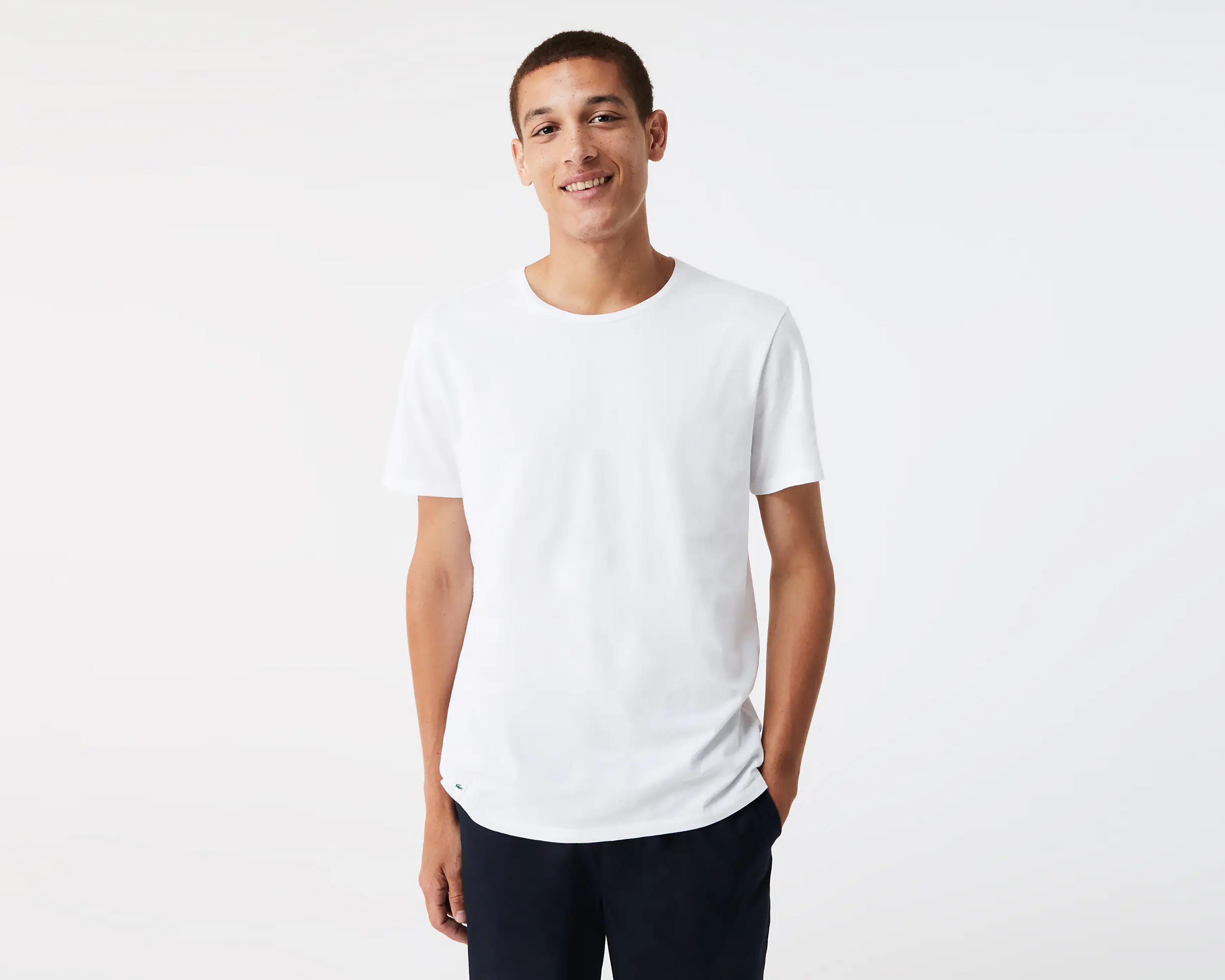 Foto 4 | Foto 4 | Playera Interior Cuello Redondo Lacoste 3 Piezas