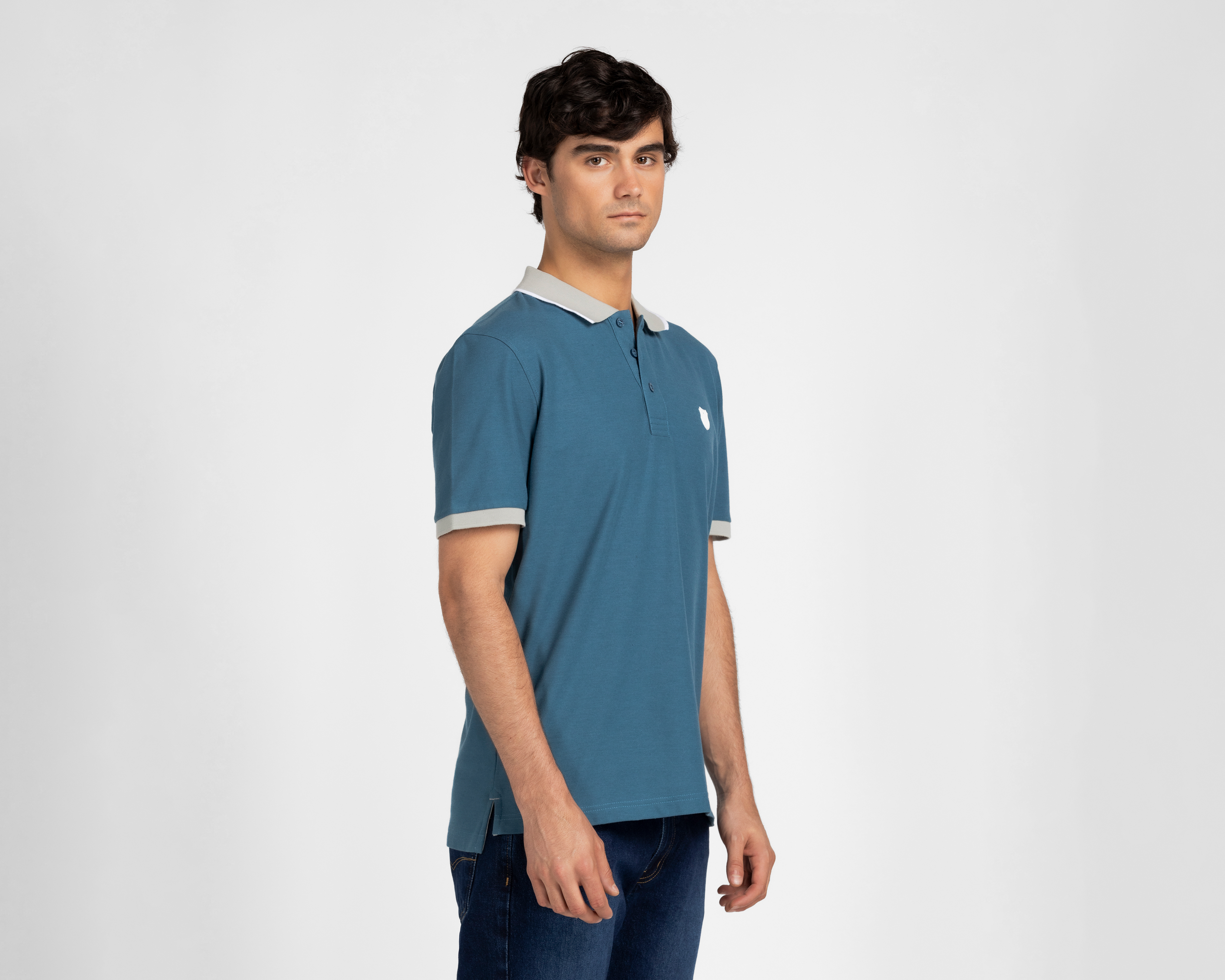 Playera Polo K-Swiss Azul para Hombre