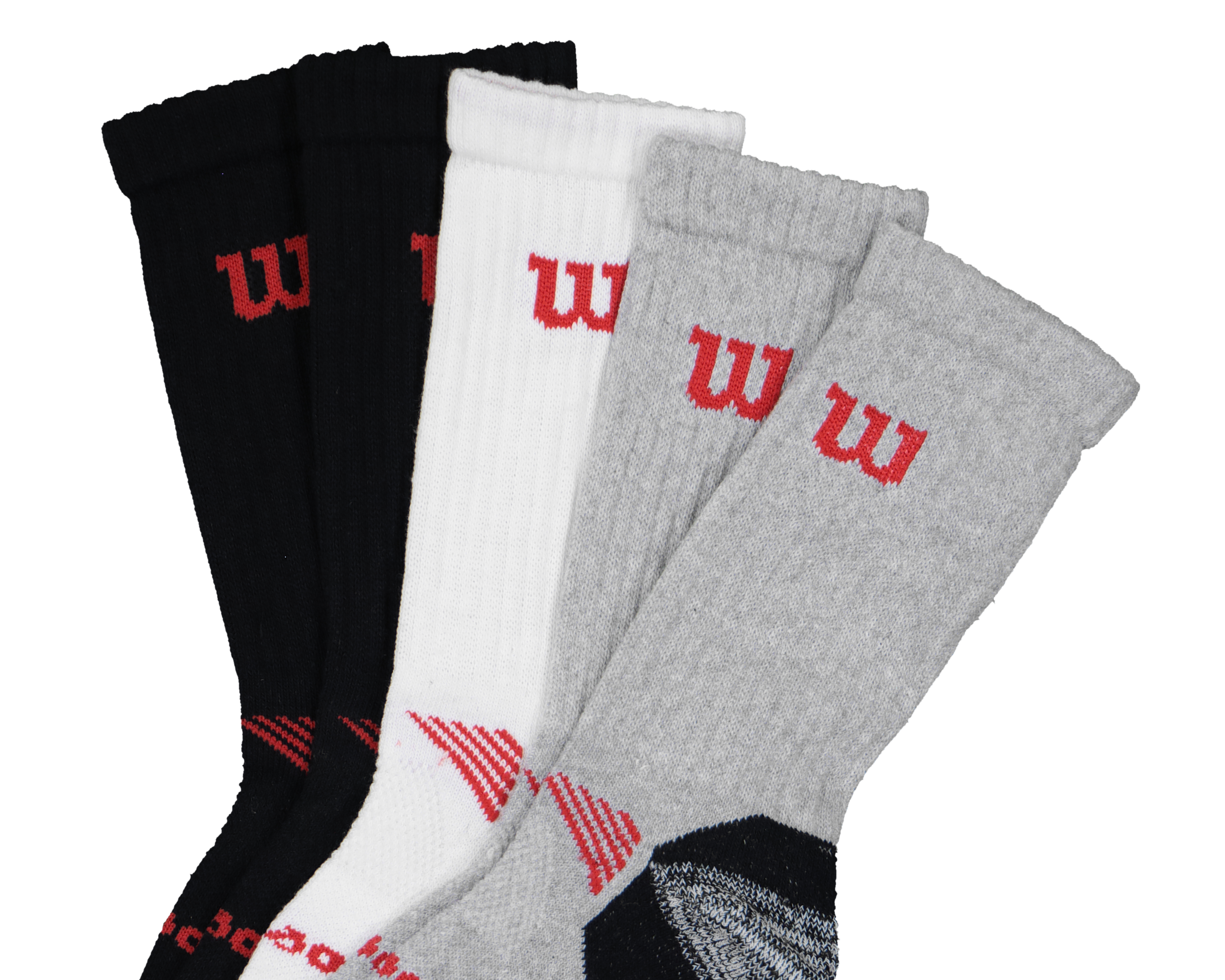 Foto 3 pulgar | Foto 2 | Calcetas Deportivas Largas Wilson para Hombre 5 Pares