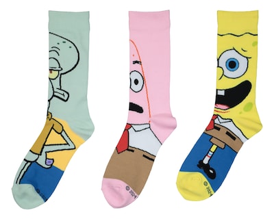 Foto 1 | Foto 1 | Calcetas Largas Bob Esponja para Hombre 3 Pares