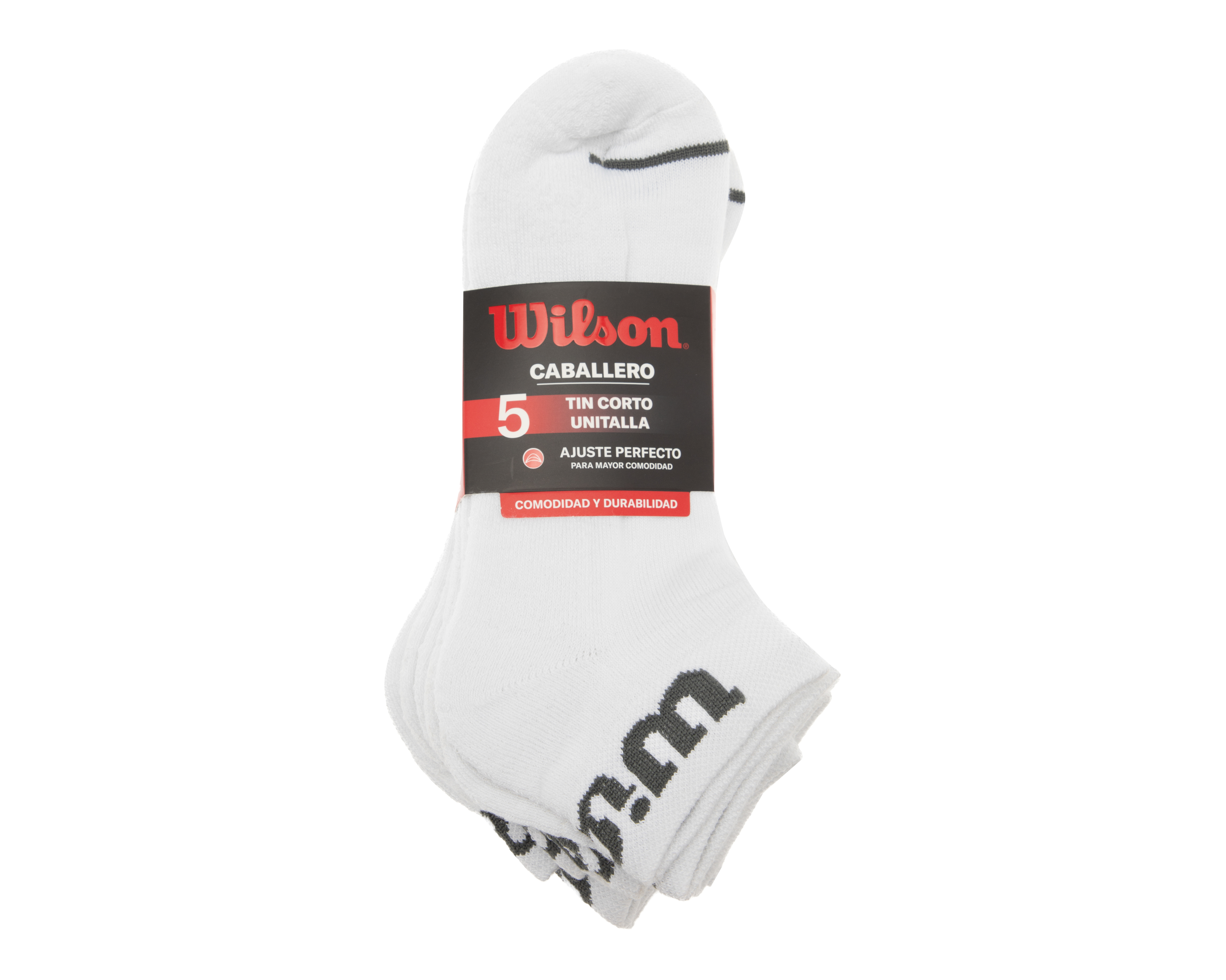 Foto 4 pulgar | Foto 3 | Calcetas Deportivas Tines Wilson para Hombre 5 Pares