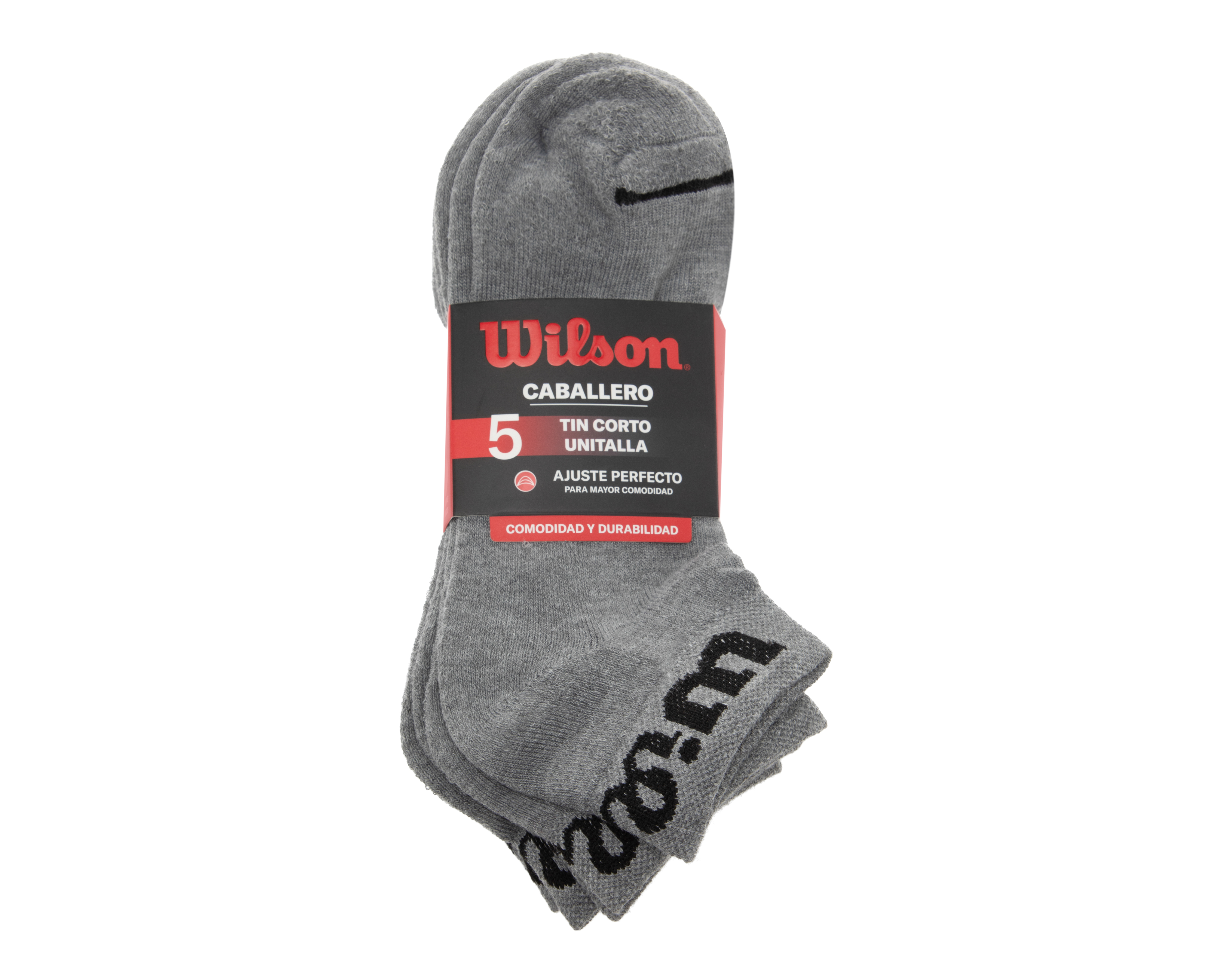 Foto 4 pulgar | Foto 3 | Calcetas Deportivas Tines Wilson para Hombre 5 Pares