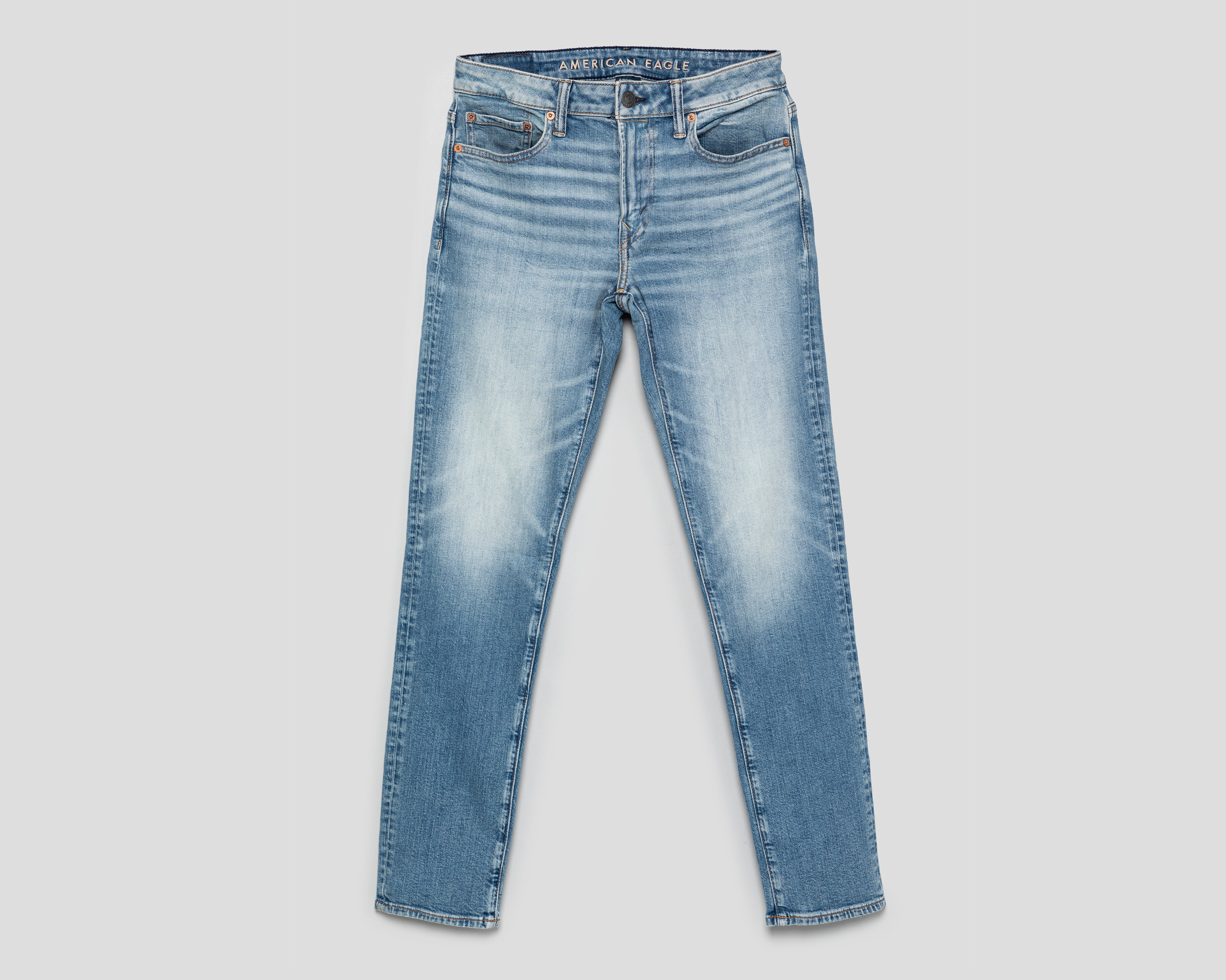 Foto 2 pulgar | Foto 1 | Jeans Straight American Eagle Light Clean para Hombre