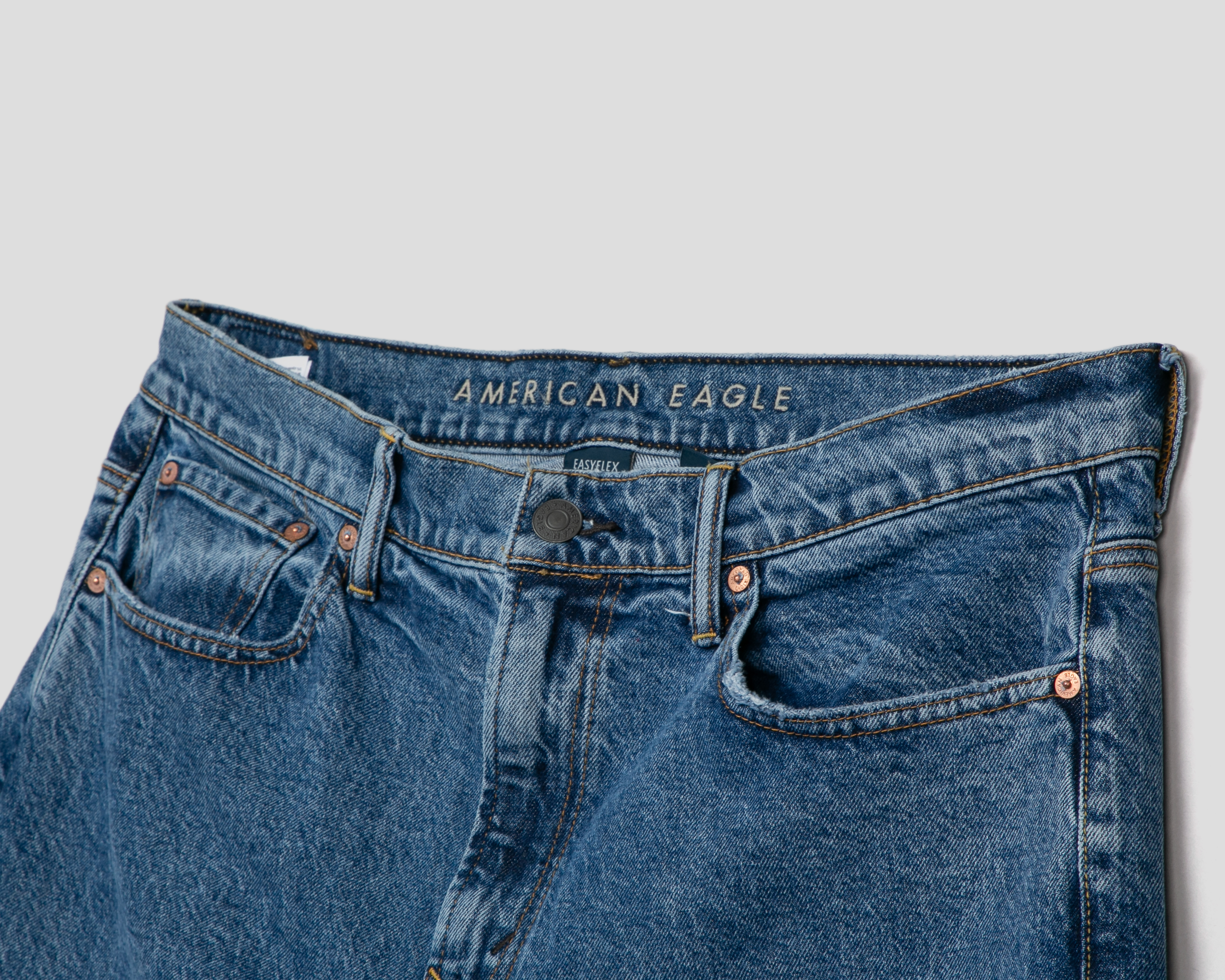 Foto 4 pulgar | Foto 3 | Jeans Holgado American Eagle EasyFlex para Hombre