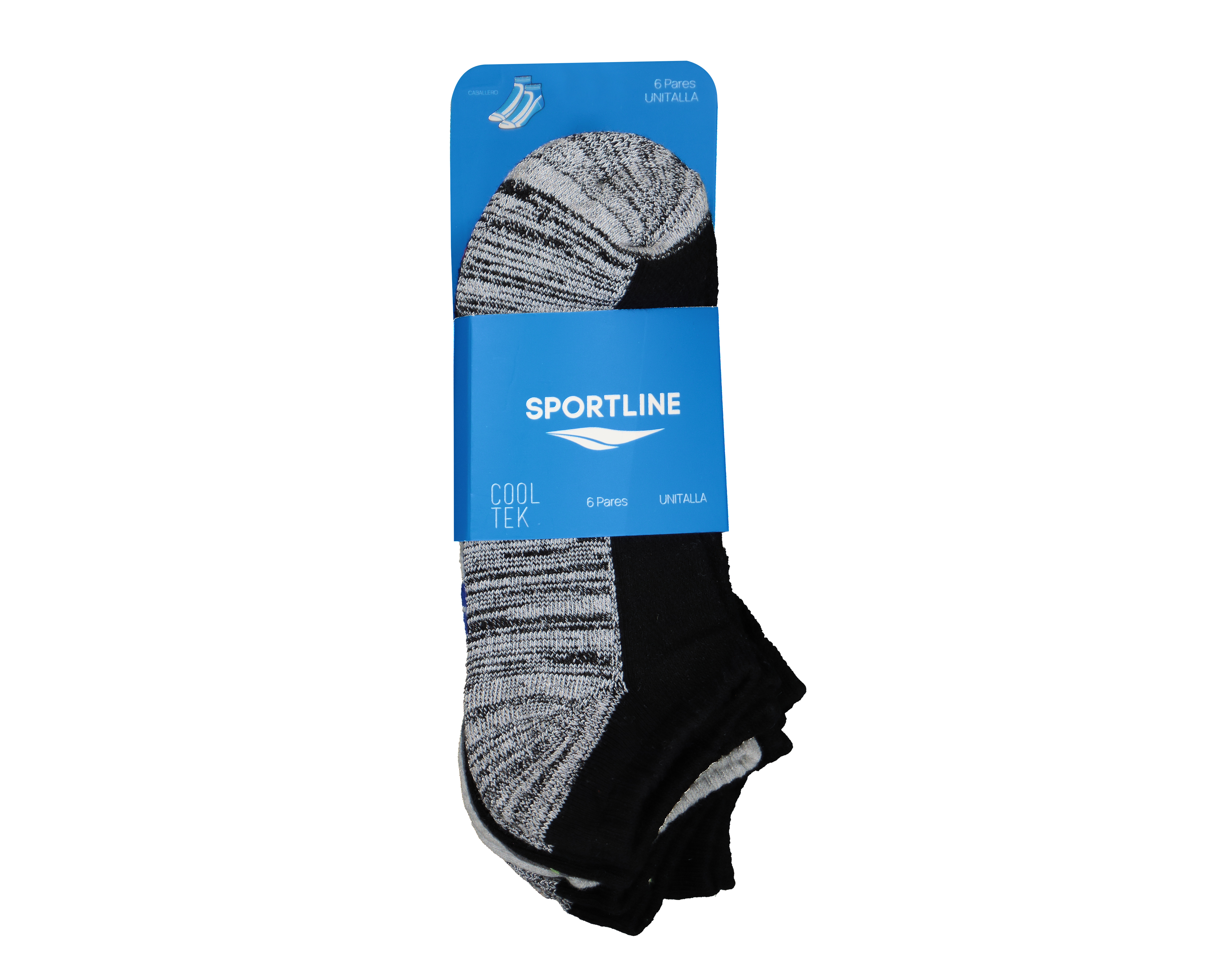 Foto 4 pulgar | Foto 3 | Calcetas Deportivas Sportline para Hombre 6 Pares