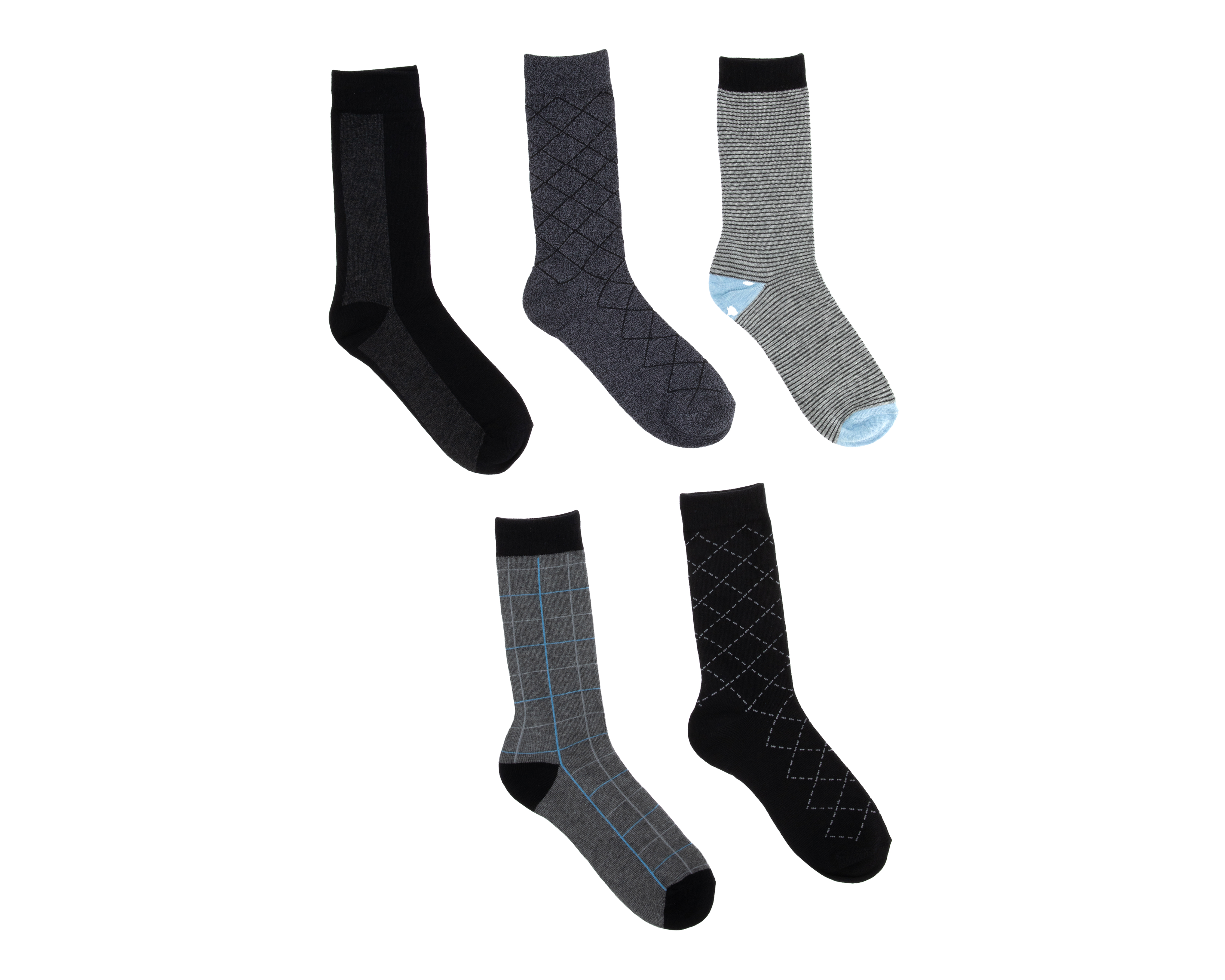 Foto 2 pulgar | Foto 1 | Calcetas de Vestir Wall Street para Hombre 5 Pares