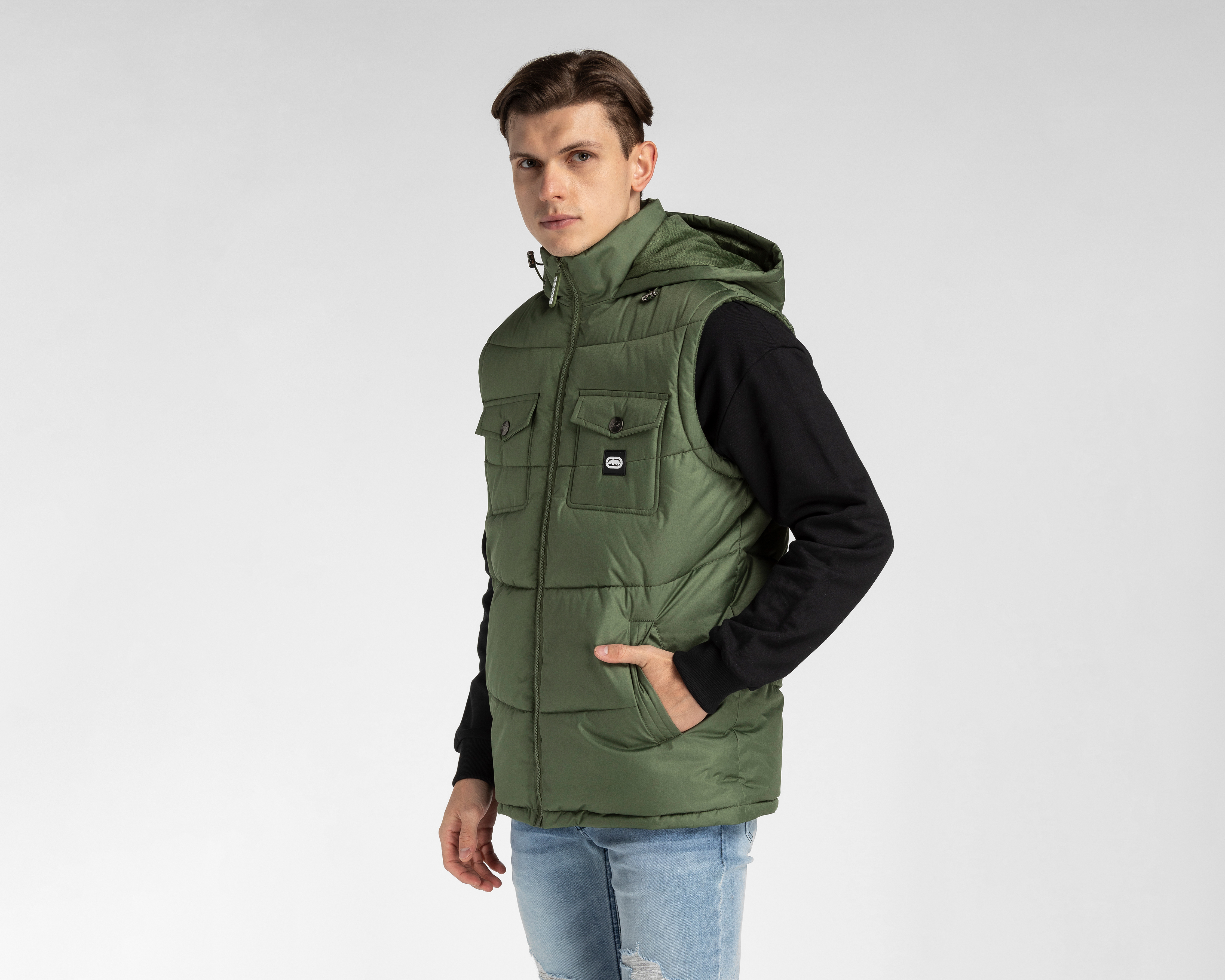 Foto 1 | Foto 1 | Chaleco Eckó Unltd. con Capucha