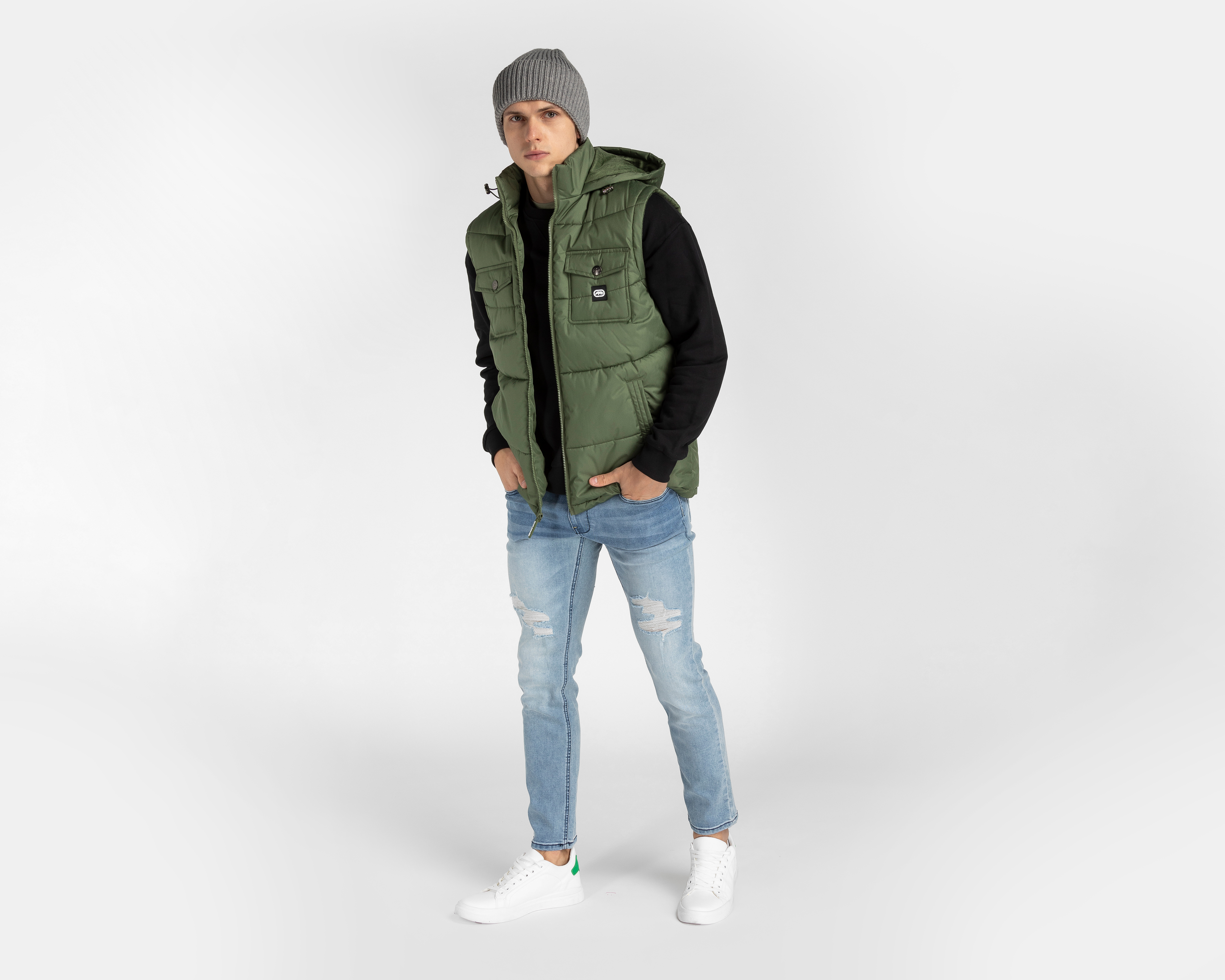 Foto 3 pulgar | Foto 2 | Chaleco Eckó Unltd. con Capucha