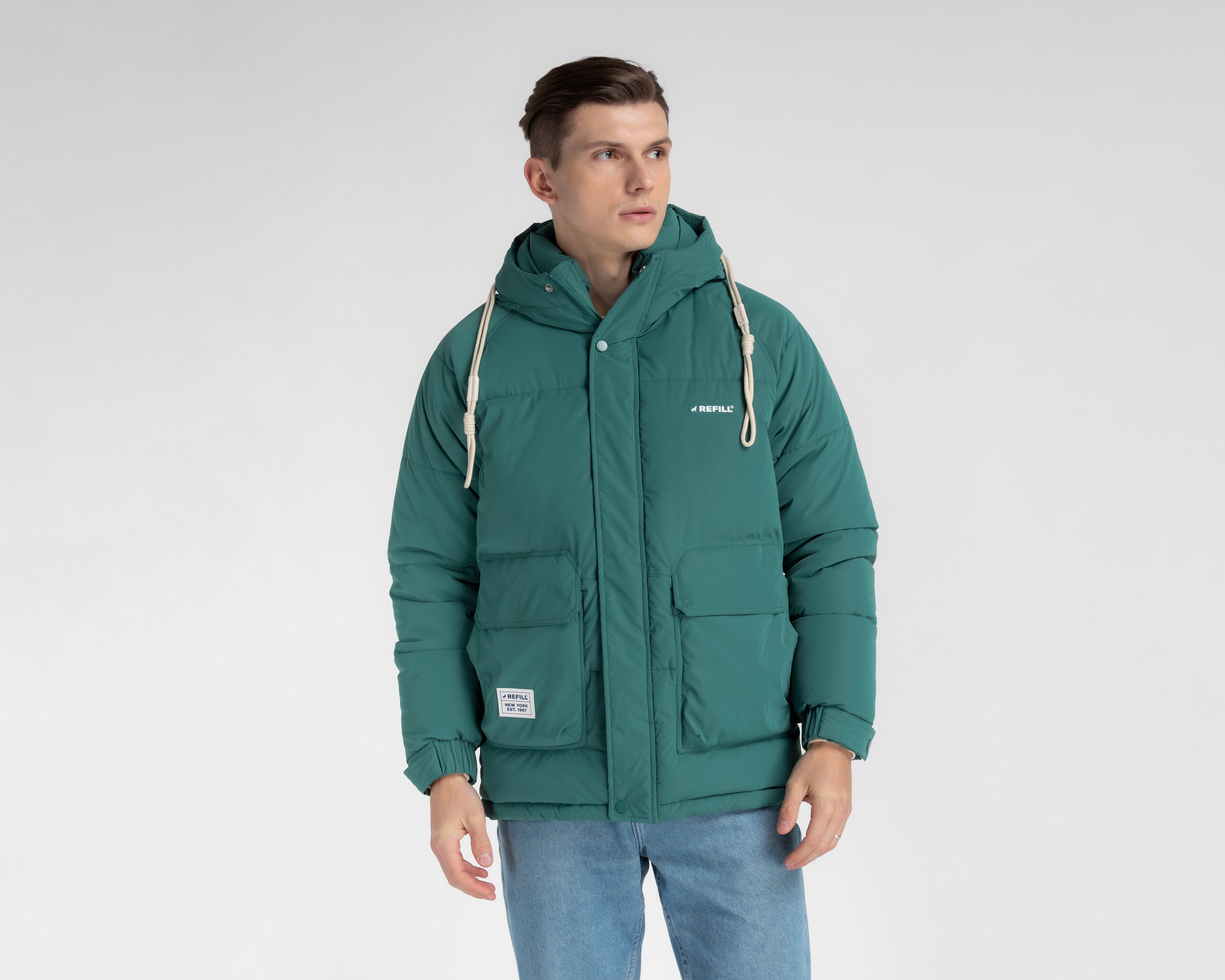 Foto 2 pulgar | Foto 1 | Chamarra Refill Capitonada