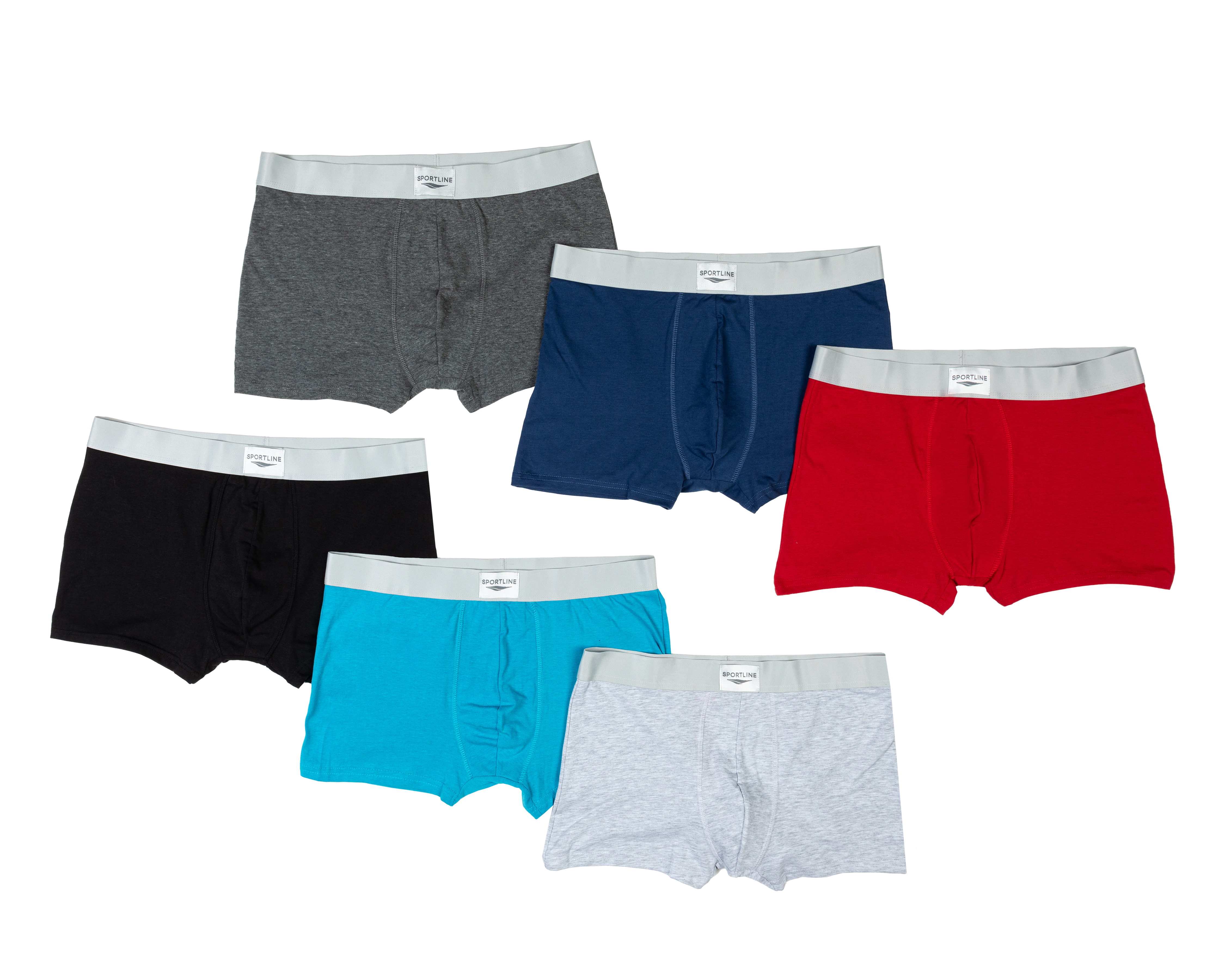 Foto 2 pulgar | Foto 1 | Bóxer Corto Sportline 6 Piezas