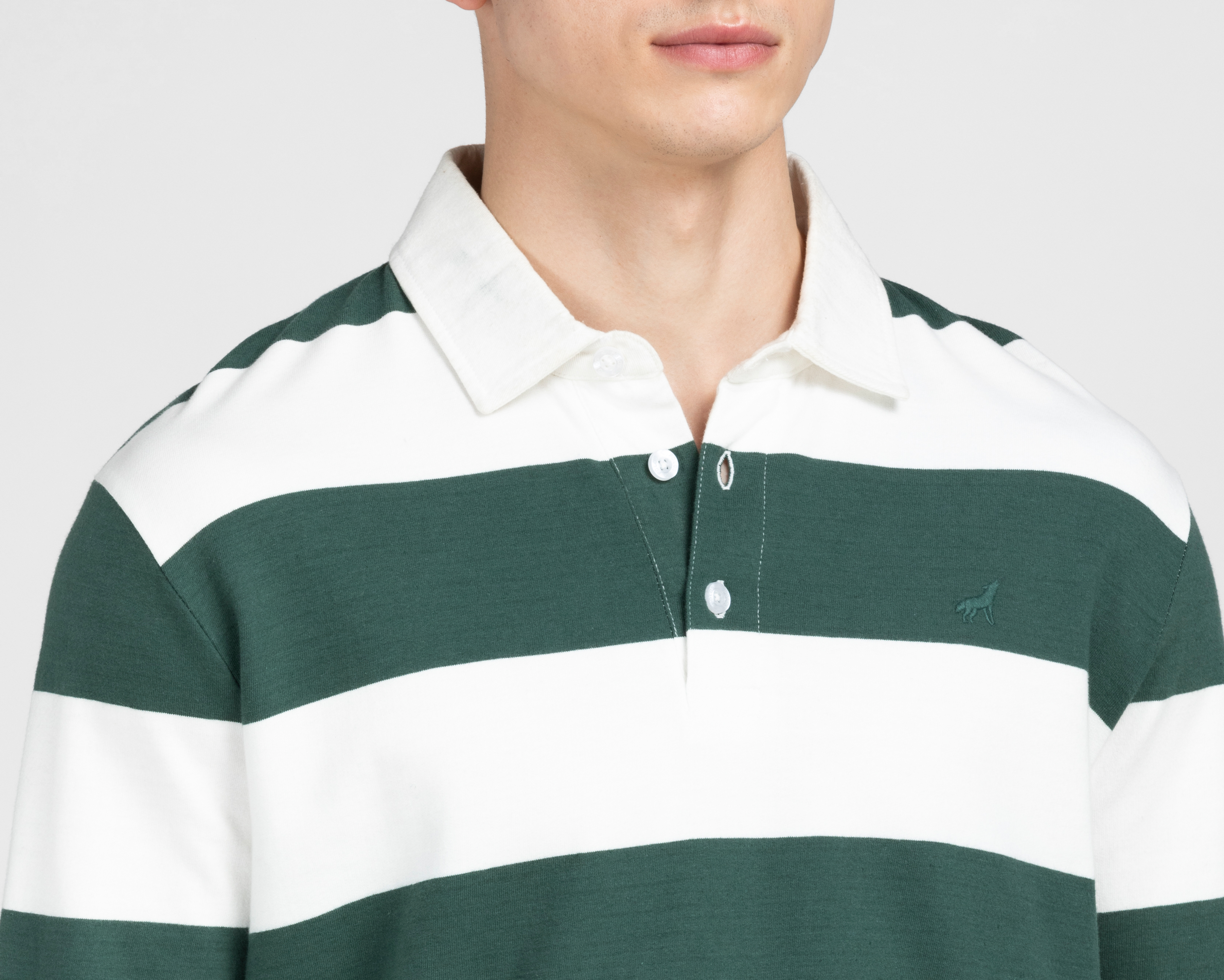 Foto 4 | Foto 4 | Playera Polo Refill Manga Larga Rayada para Hombre