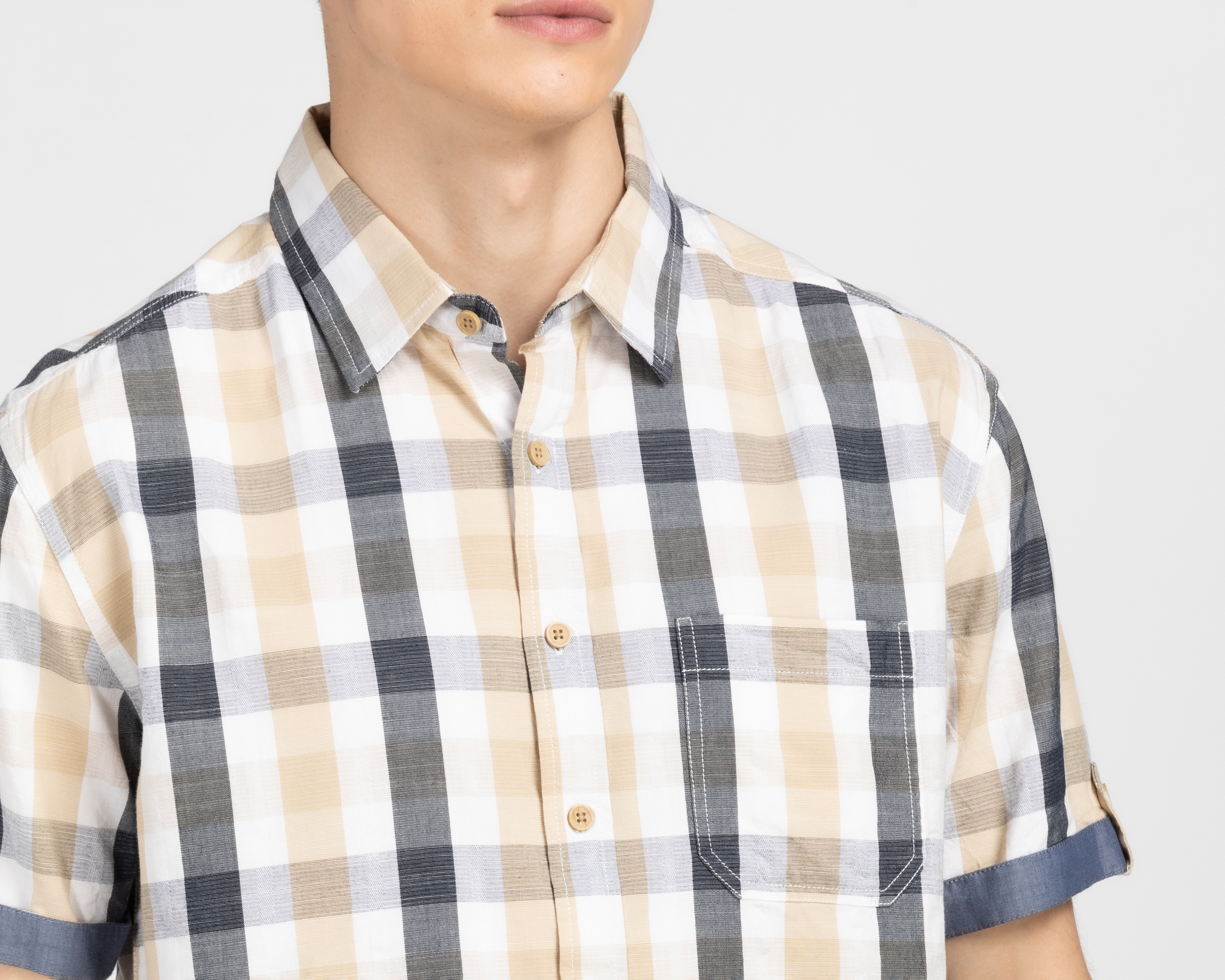 Foto 4 pulgar | Foto 3 | Camisa Casual Porto Sur Regular Fit a Cuadros