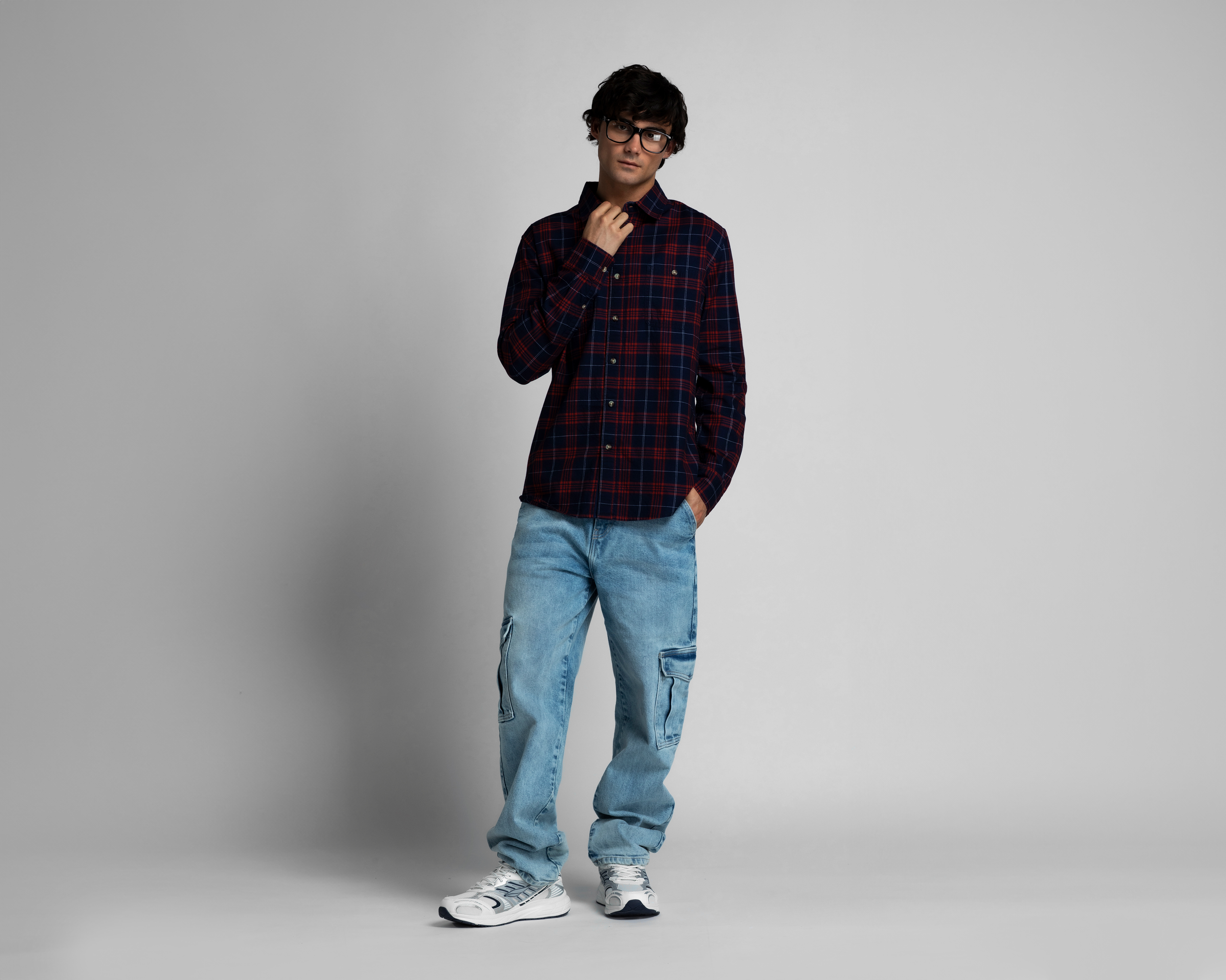 Foto 2 | Foto 2 | Camisa Casual Refill Regular a Cuadros