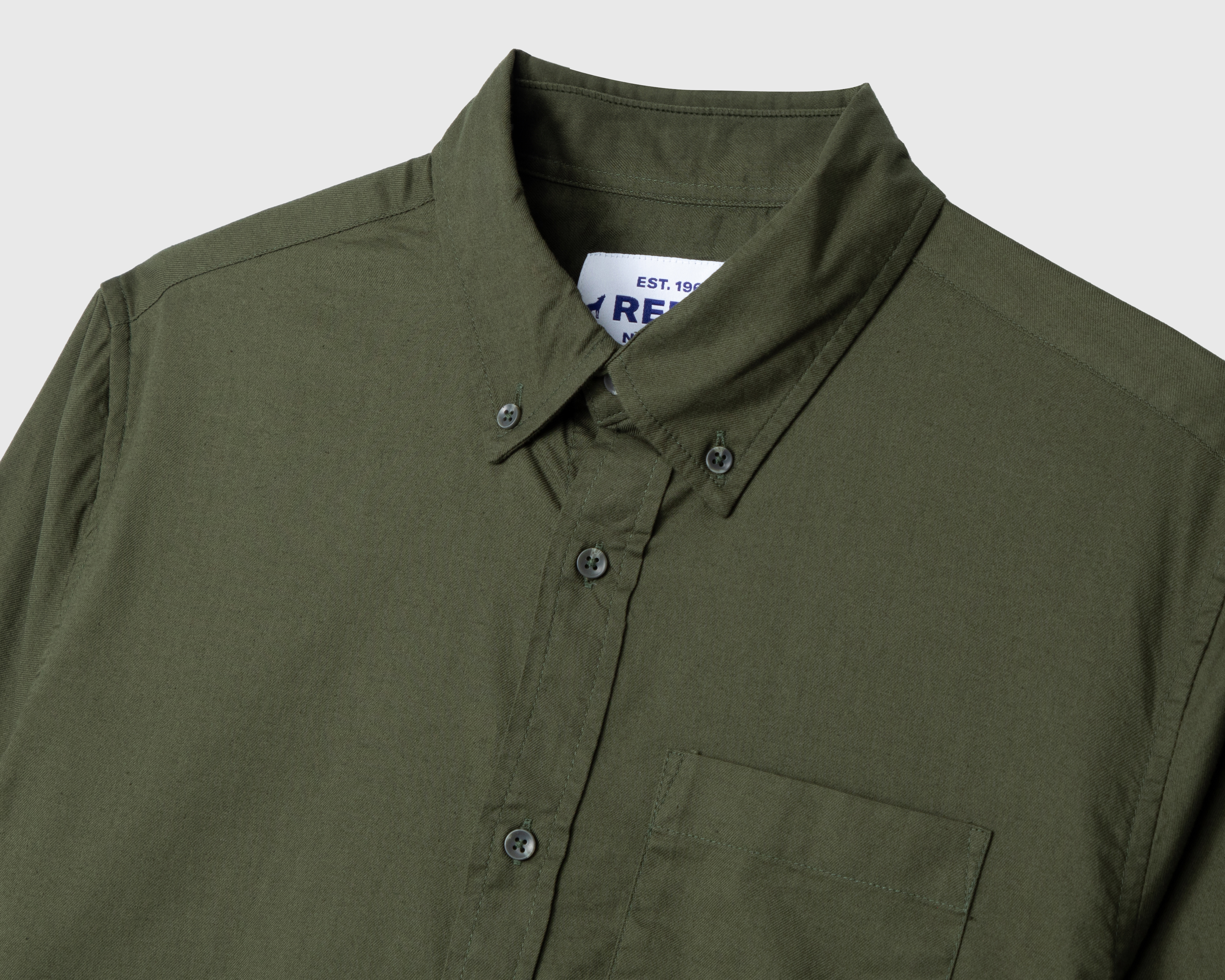 Foto 4 pulgar | Foto 3 | Camisa Casual de Algodón Refill Regular Verde