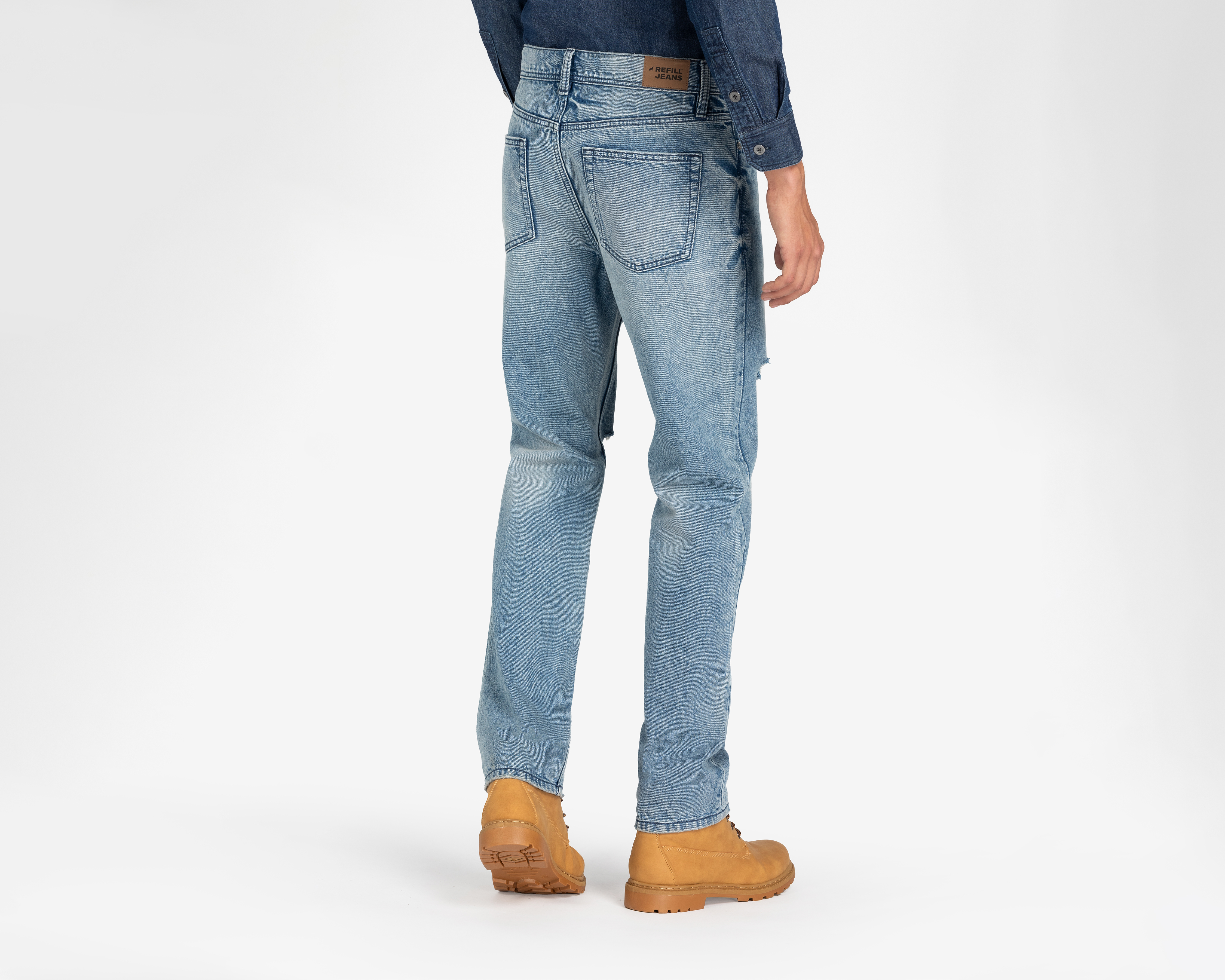 Foto 4 pulgar | Foto 3 | Jeans Recto Refill para Hombre