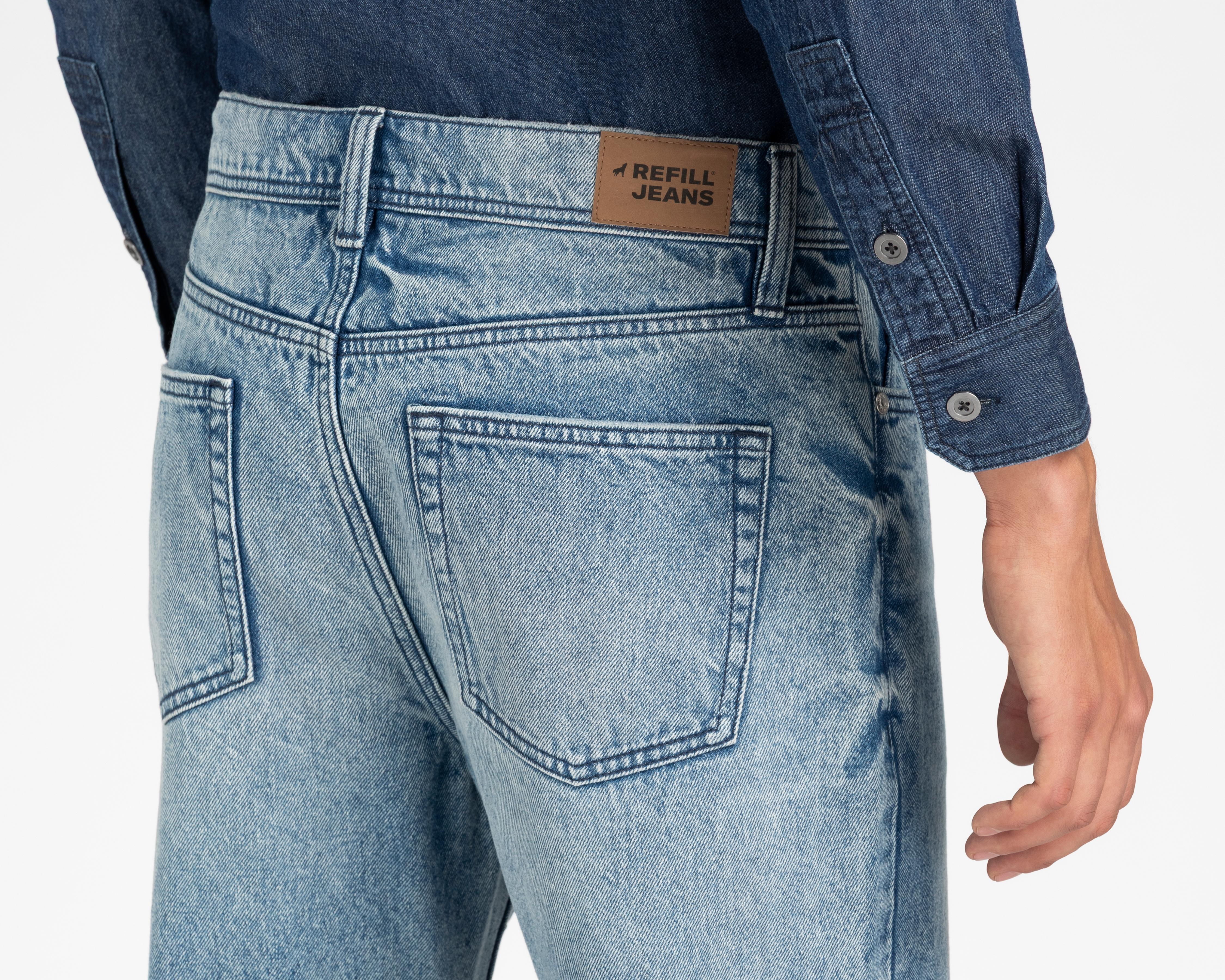 Foto 6 pulgar | Foto 5 | Jeans Recto Refill para Hombre
