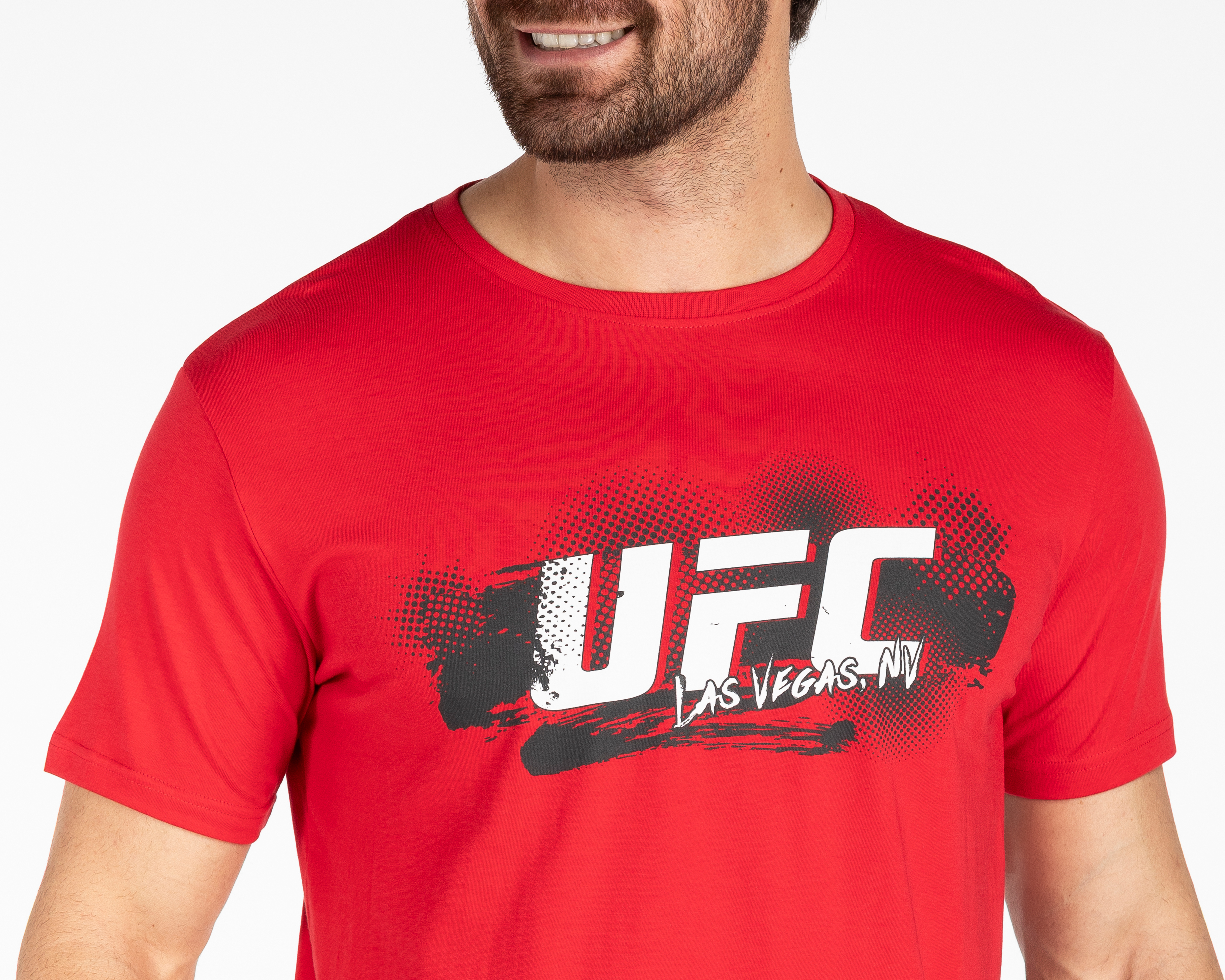Foto 3 | Foto 3 | Playera de Cuello Redondo Roja UFC para Hombre