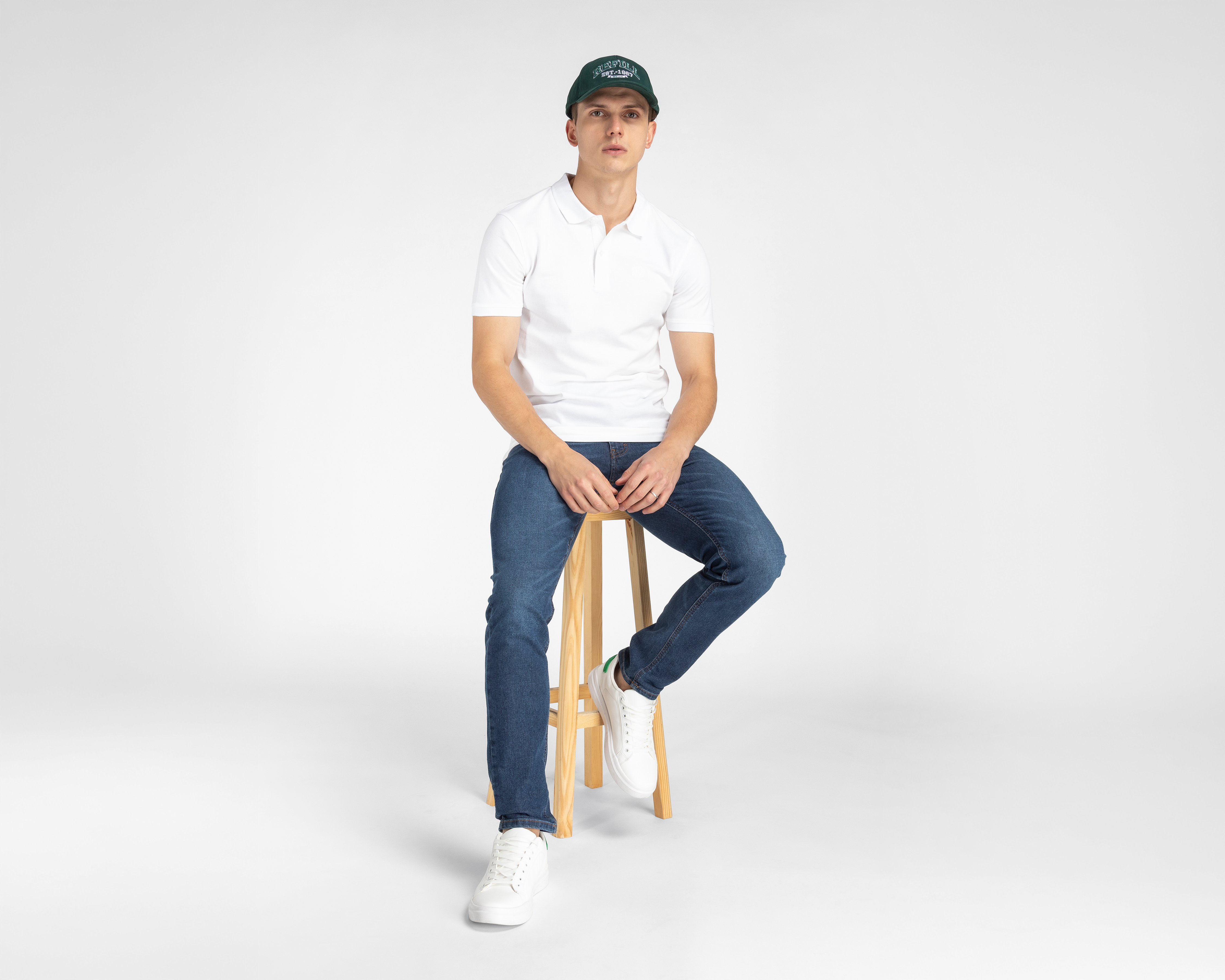 Foto 2 | Foto 2 | Playera Polo Refill Blanca para Hombre