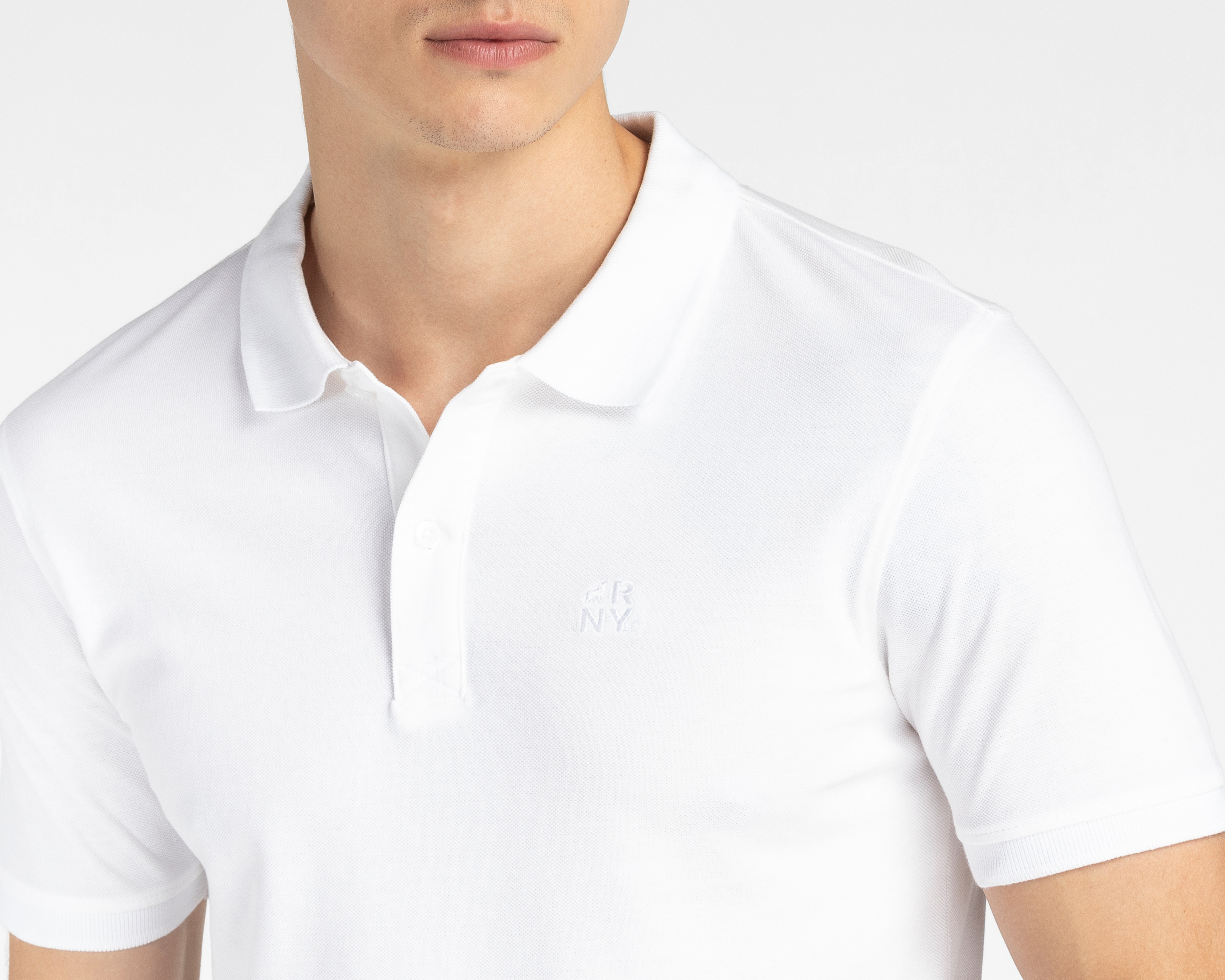 Foto 5 pulgar | Foto 4 | Playera Polo Refill Blanca para Hombre