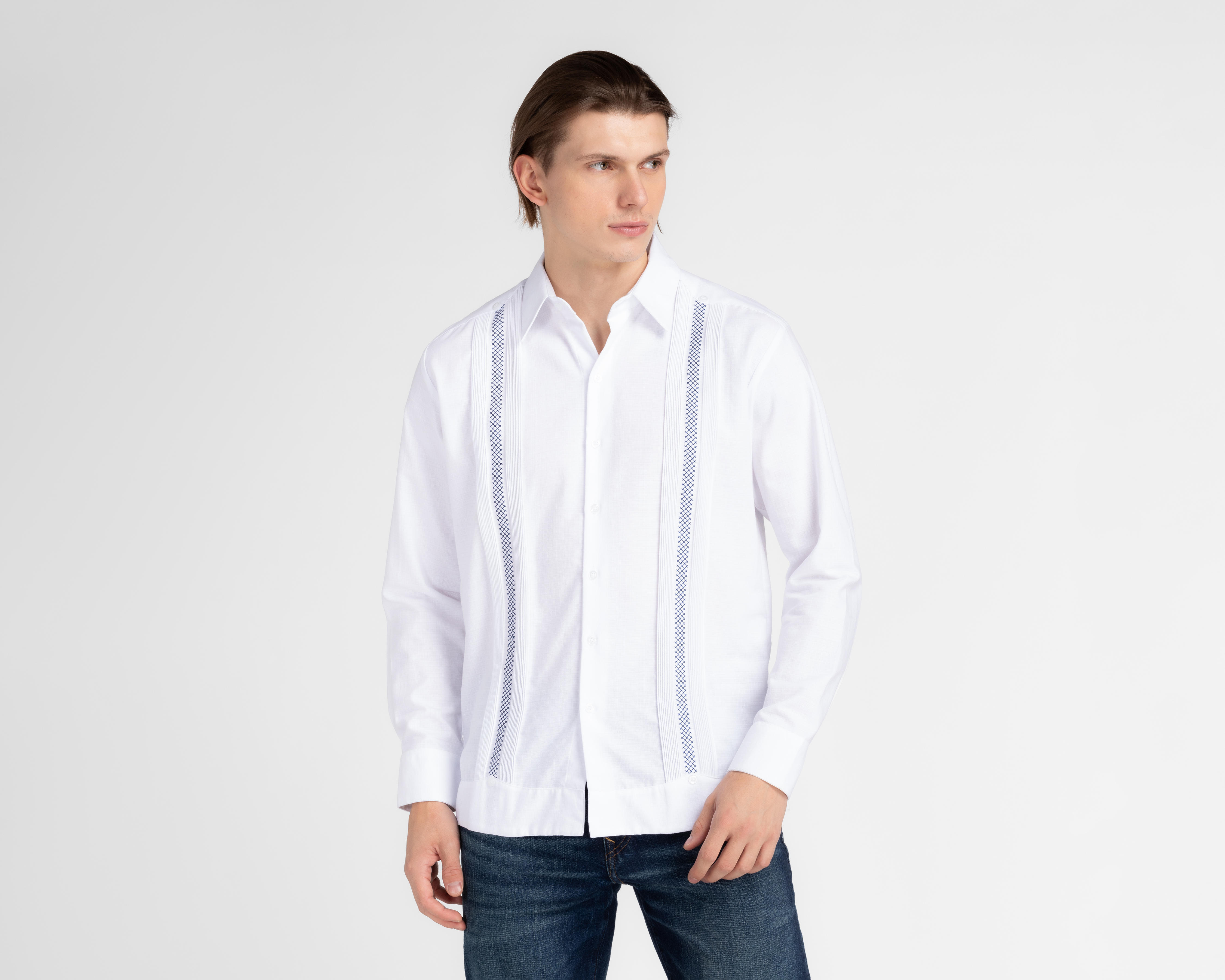 Camisa de Moda Meridanas Regular Lisa