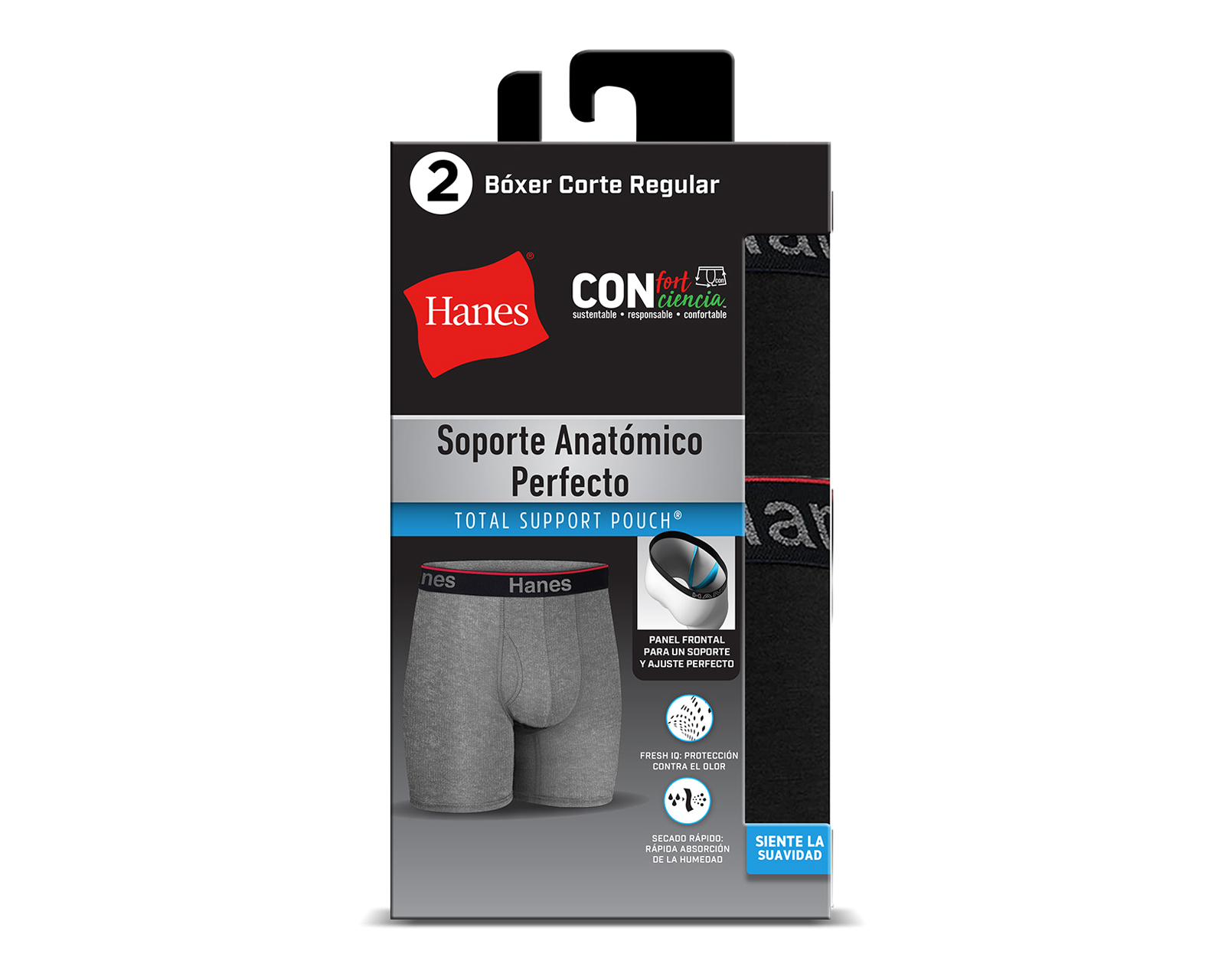 Foto 3 | Foto 3 | Bóxer Corto Hanes 2 Piezas