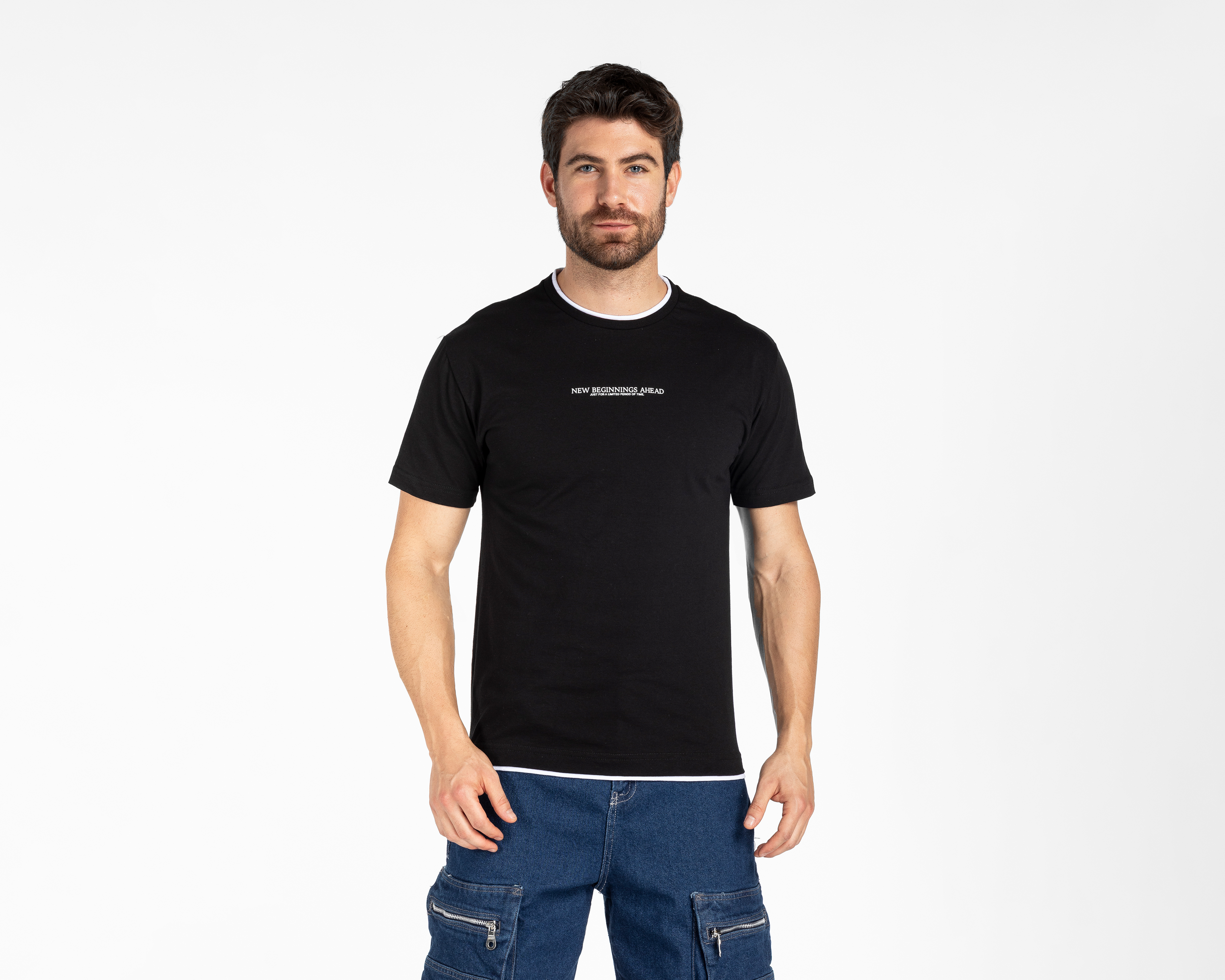 Foto 2 pulgar | Foto 1 | Playera Refill Cuello Redondo