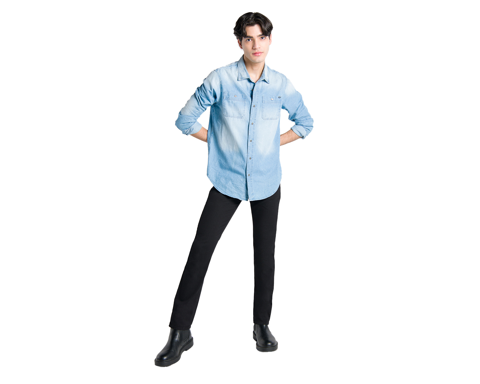 Foto 6 | Foto 6 | Jeans Slim Fit Oggi Iron para Hombre