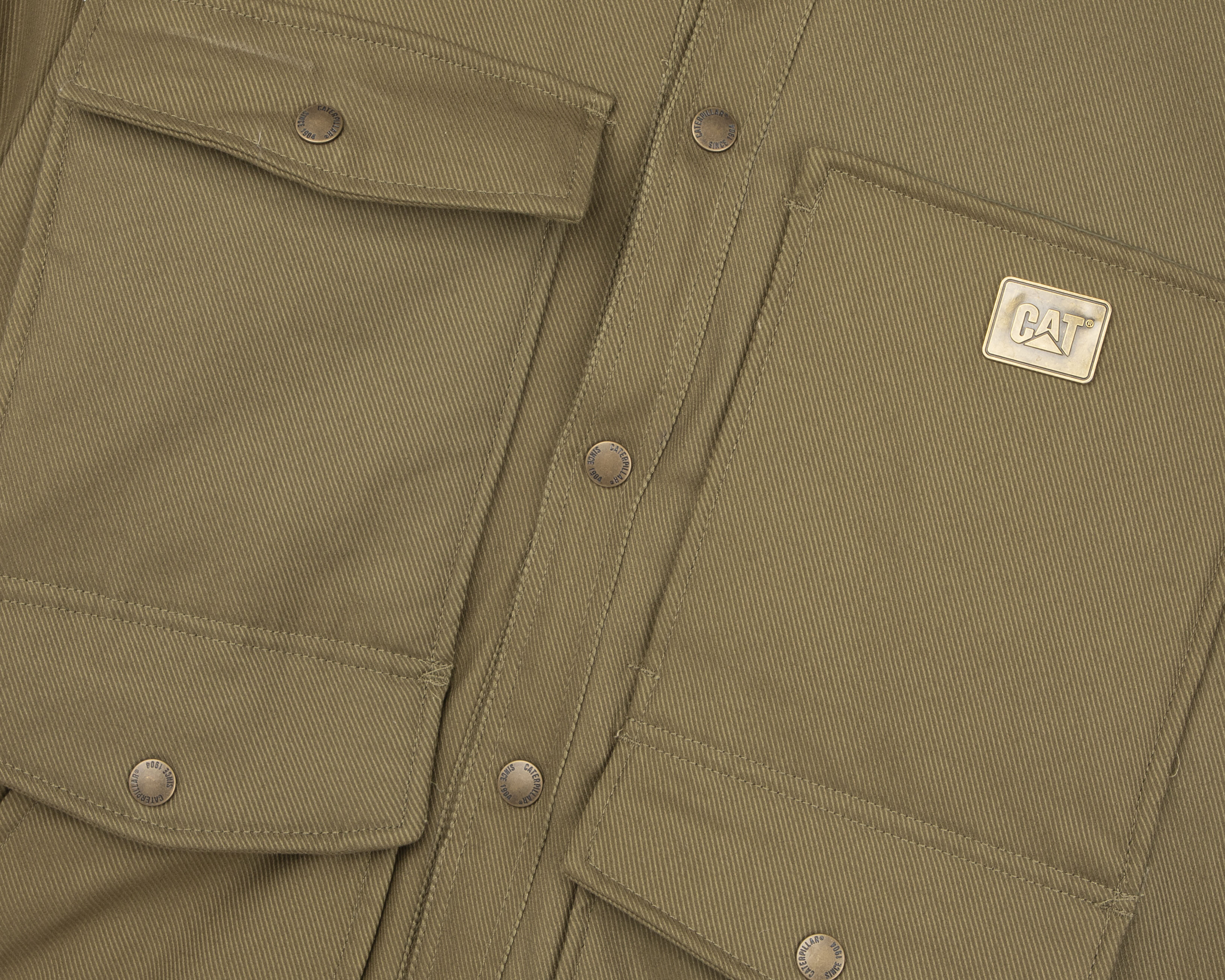 Foto 4 pulgar | Foto 3 | Chamarra CAT Cuello Alto