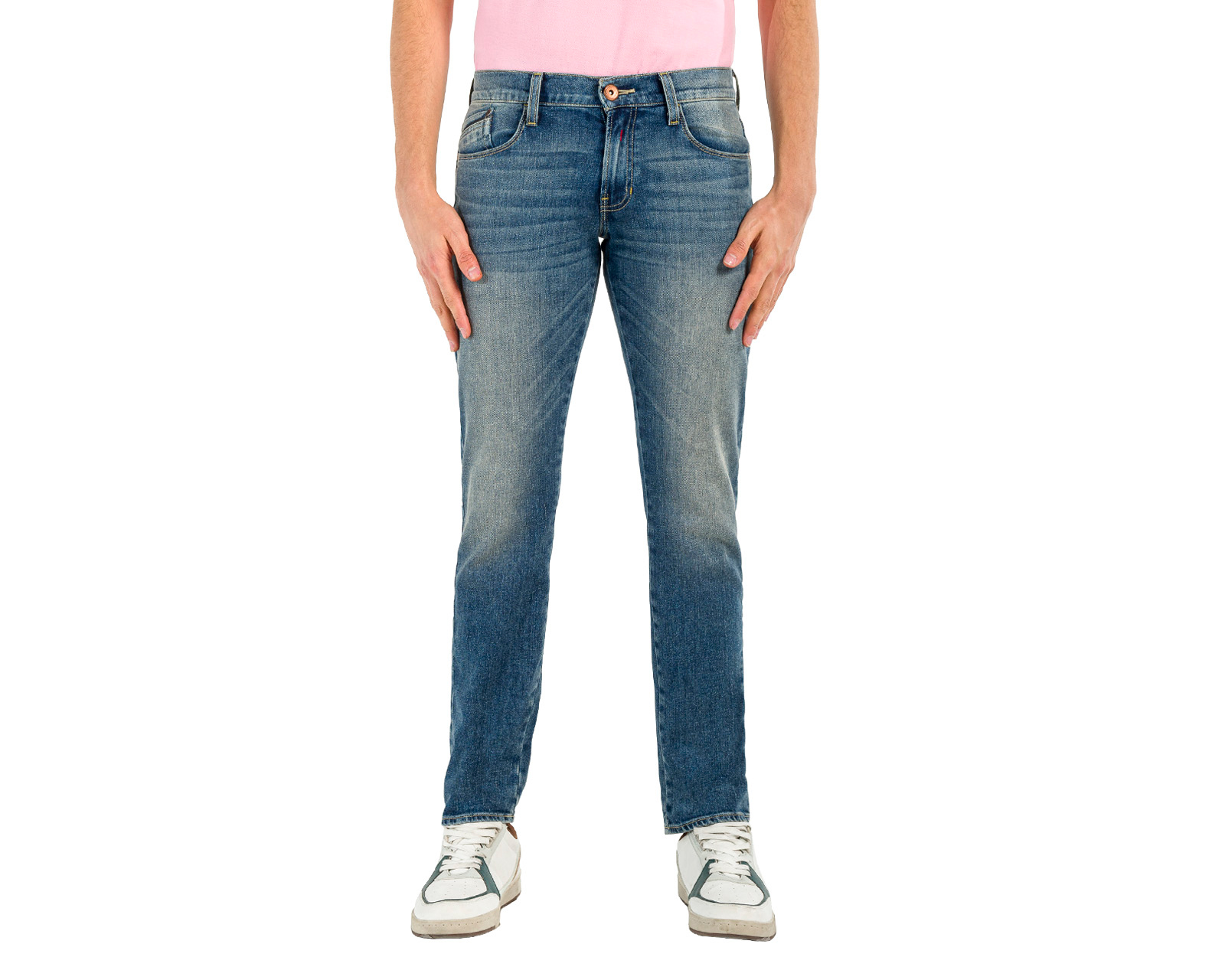 Jeans Skinny Oggi Moto para Hombre