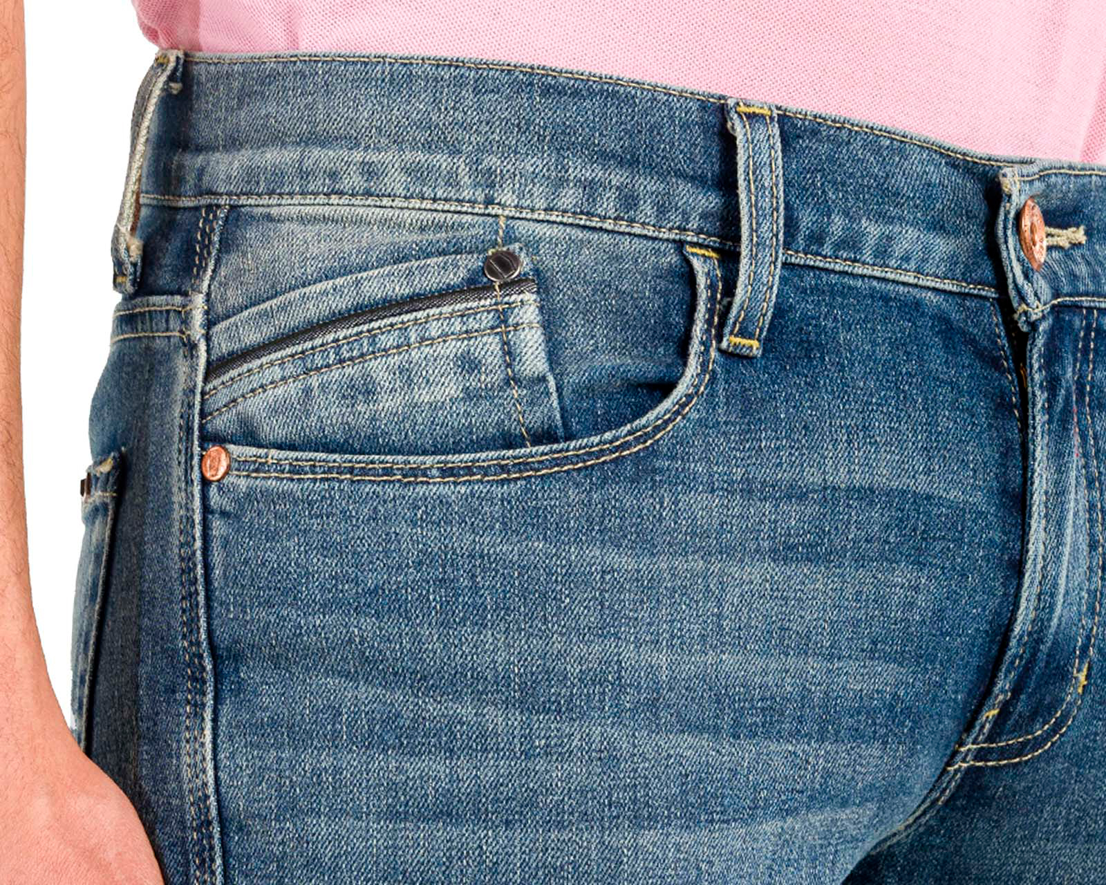 Foto 5 pulgar | Foto 4 | Jeans Skinny Oggi Moto para Hombre