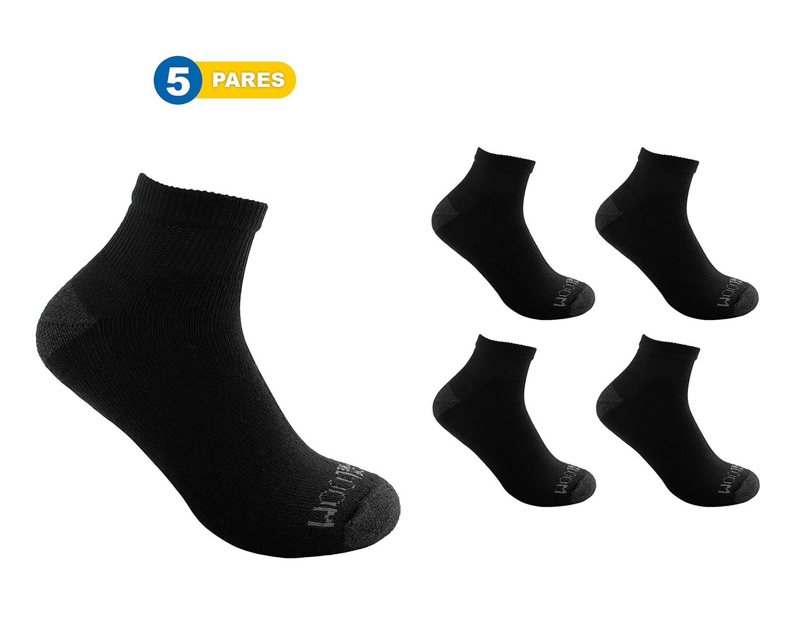 Foto 2 pulgar | Foto 1 | Calcetines Deportivos Fruit of the Loom para Hombre 5 Pares