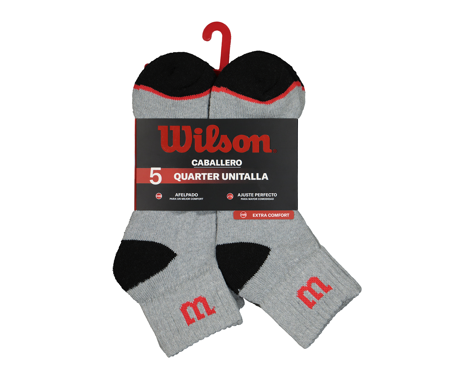 Foto 3 | Foto 3 | Calcetas Deportivas Wilson para Hombre 5 Pares