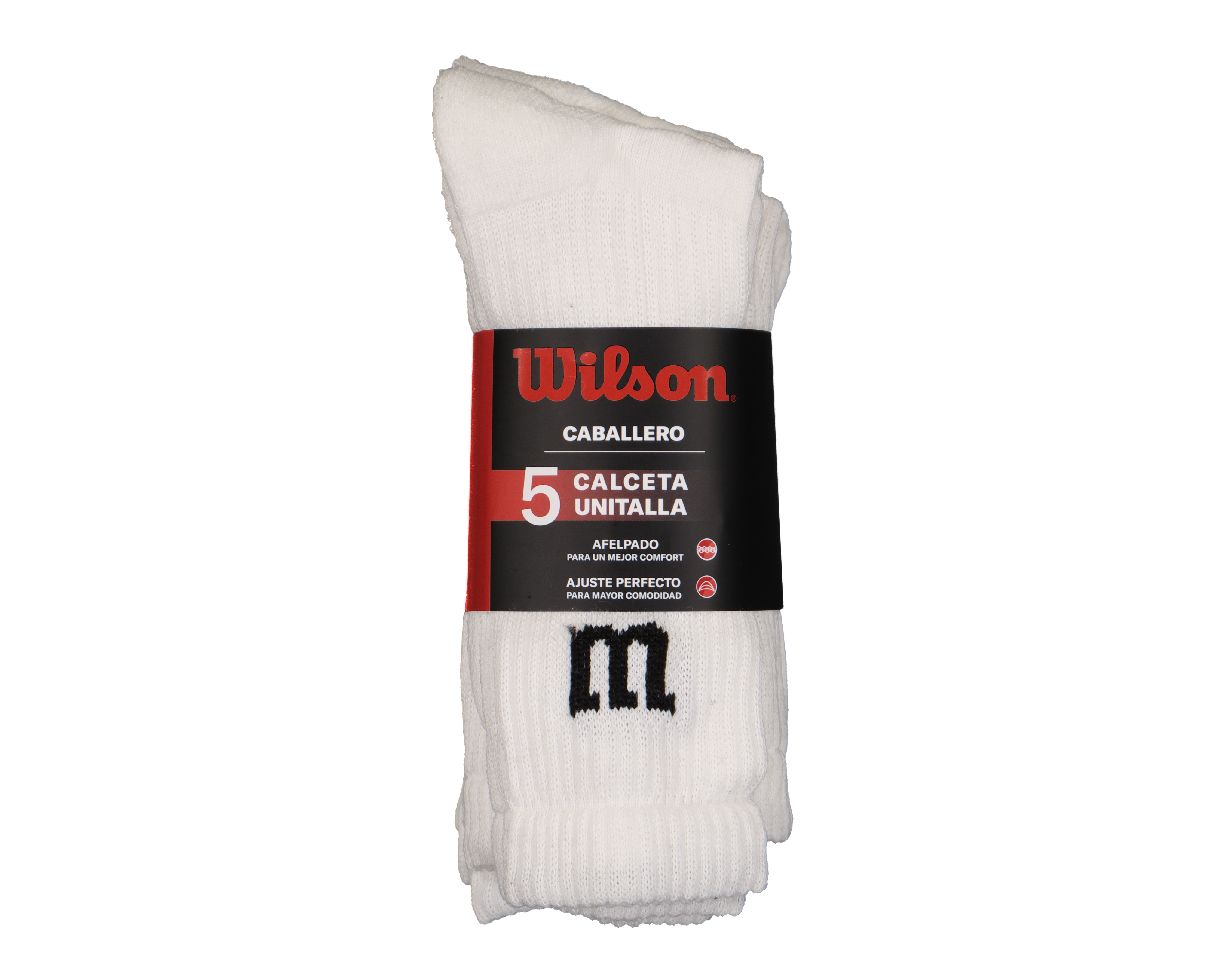 Foto 3 | Foto 3 | Calcetas Largas Deportivas Wilson para Hombre 5 Pares
