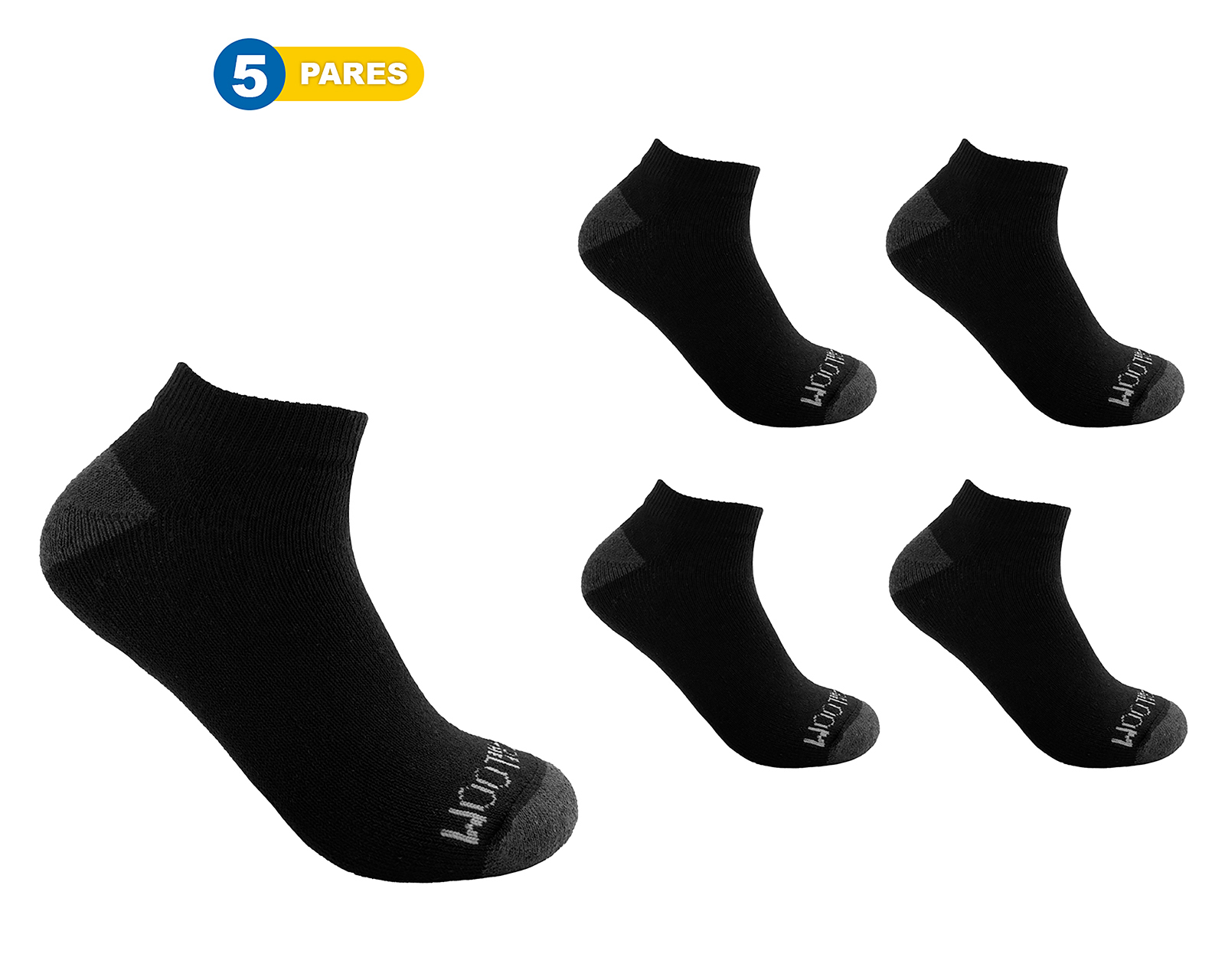 Calcetines Deportivos Fruit of the Loom para Hombre 5 Pares