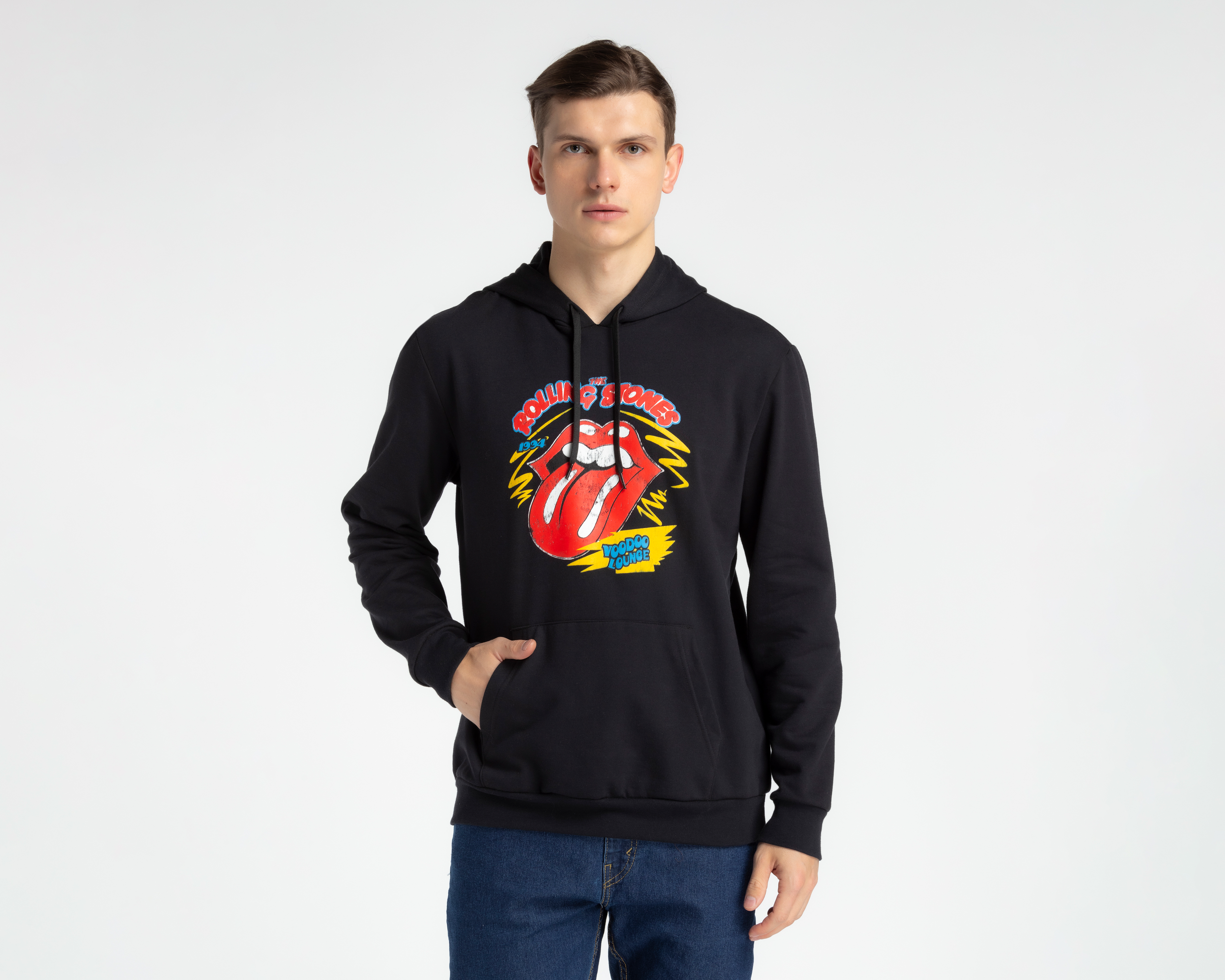 Foto 2 pulgar | Foto 1 | Sudadera The Rolling Stones con Capucha