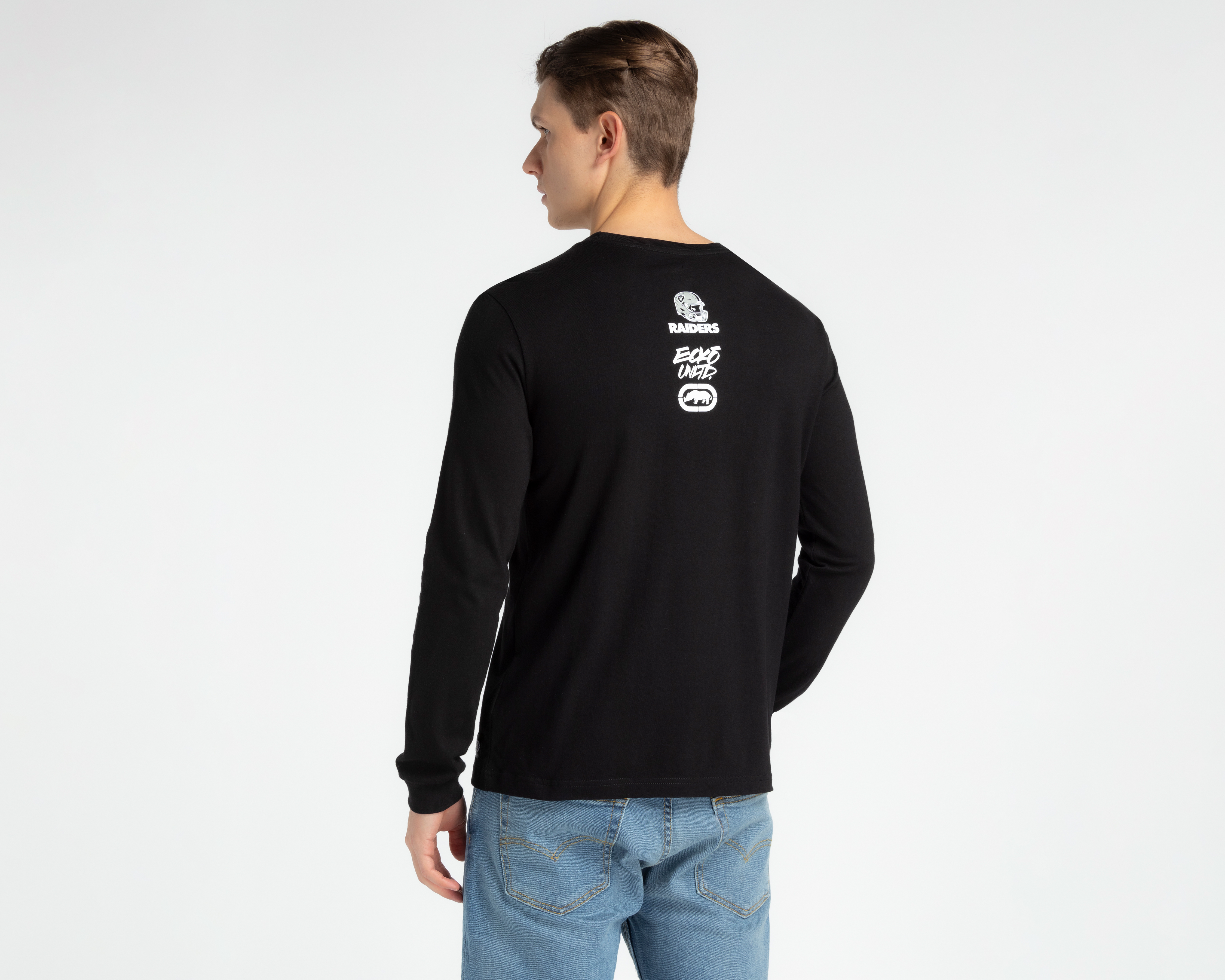Foto 2 | Foto 2 | Playera NFL Raiders Eckó Unltd. Cuello Redondo