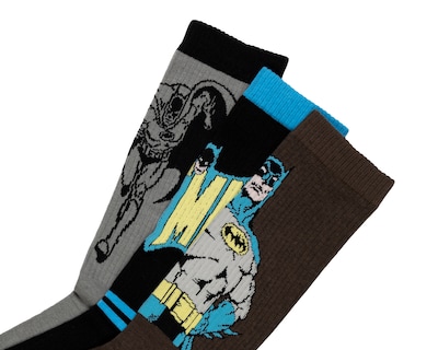 Foto 2 | Foto 2 | Calcetas Largas Batman para Hombre 3 Pares