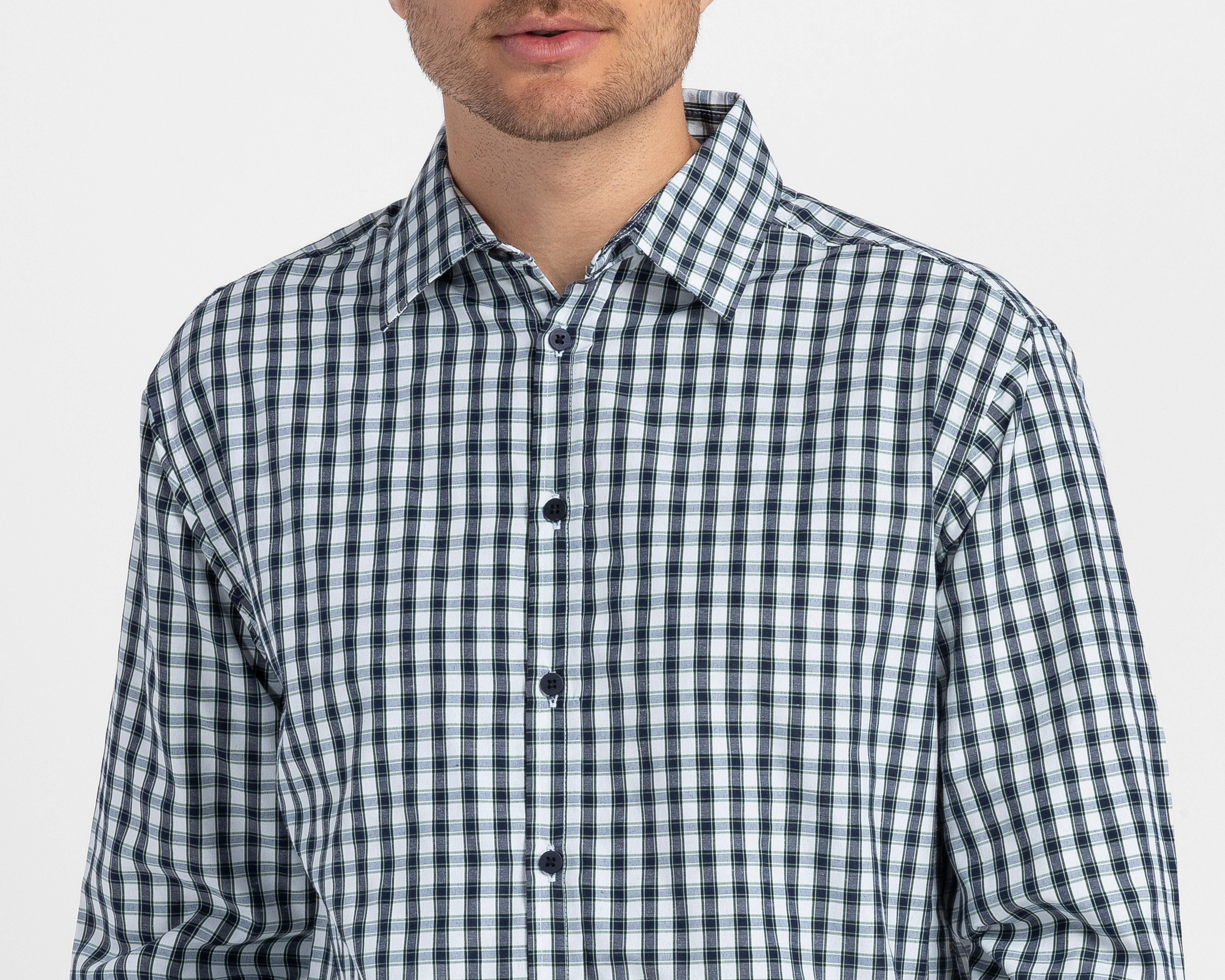 Foto 4 pulgar | Foto 3 | Camisa Casual Porto Sur Regular Fit a Cuadros